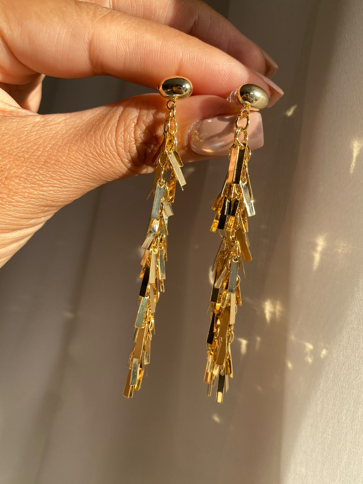 Gold püskül küpe