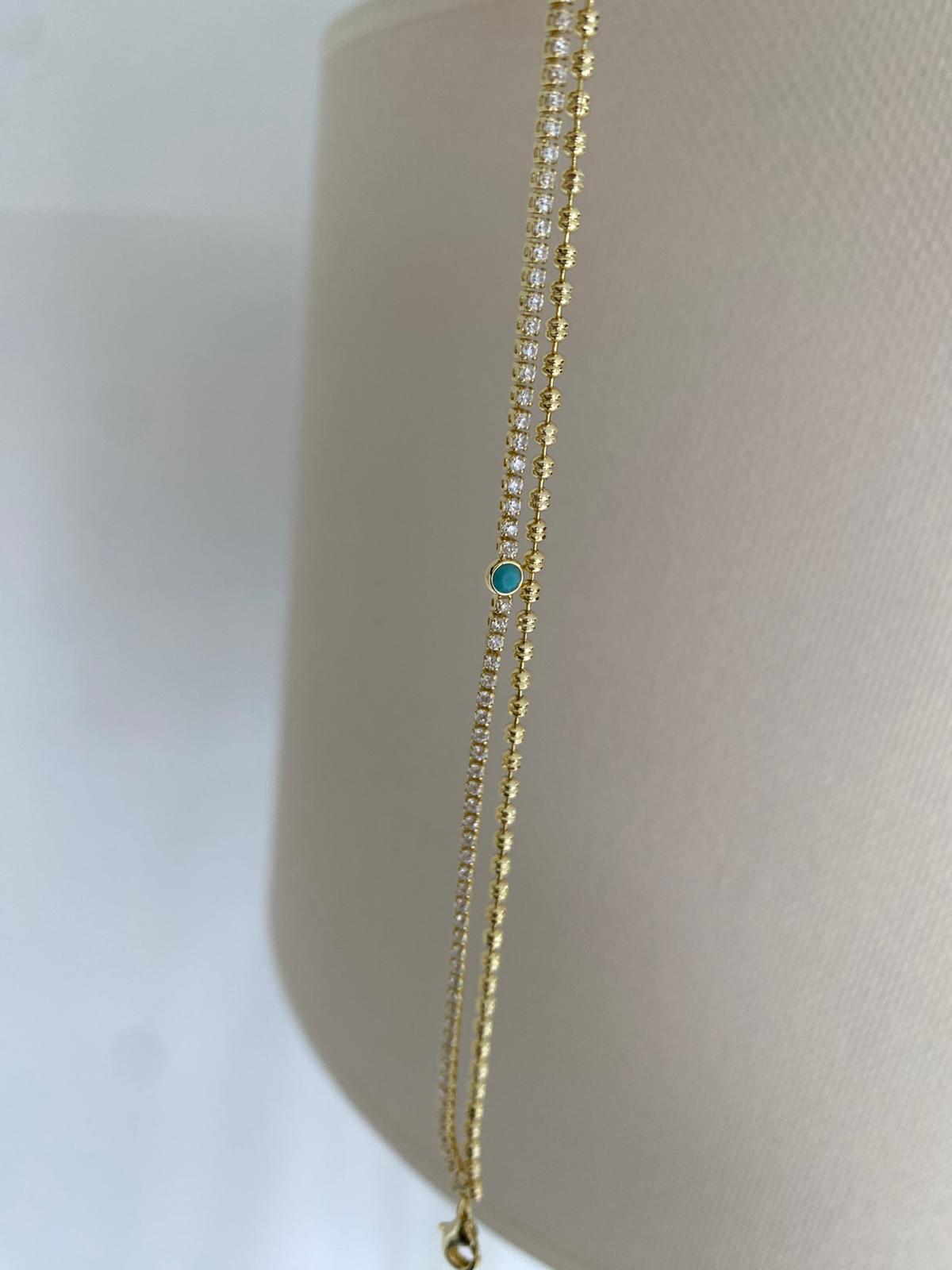 Blues ikili birleşik bileklik