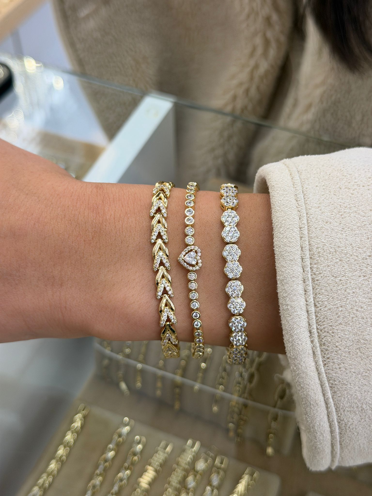 Honeycomb bileklikler