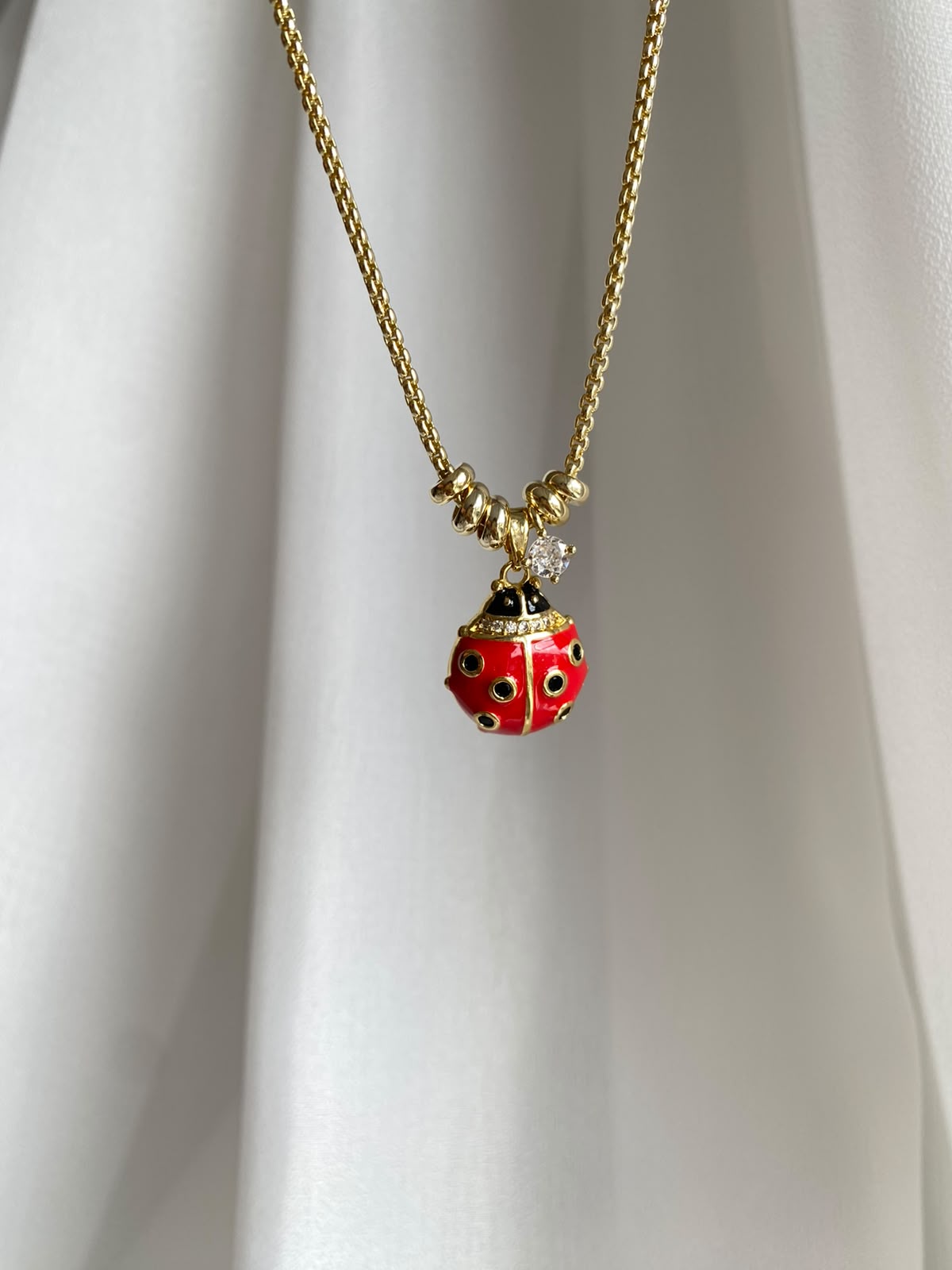 red ladybird kolye