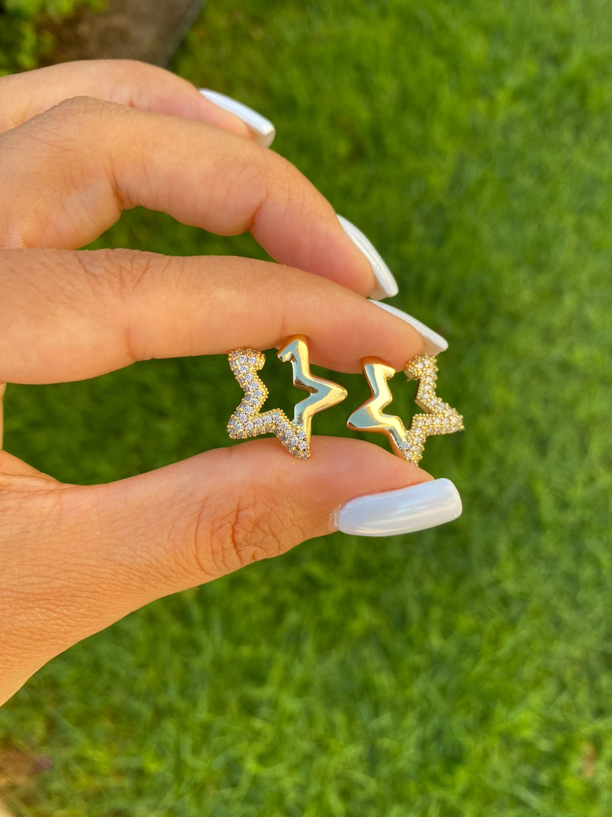 Star zircon küpe