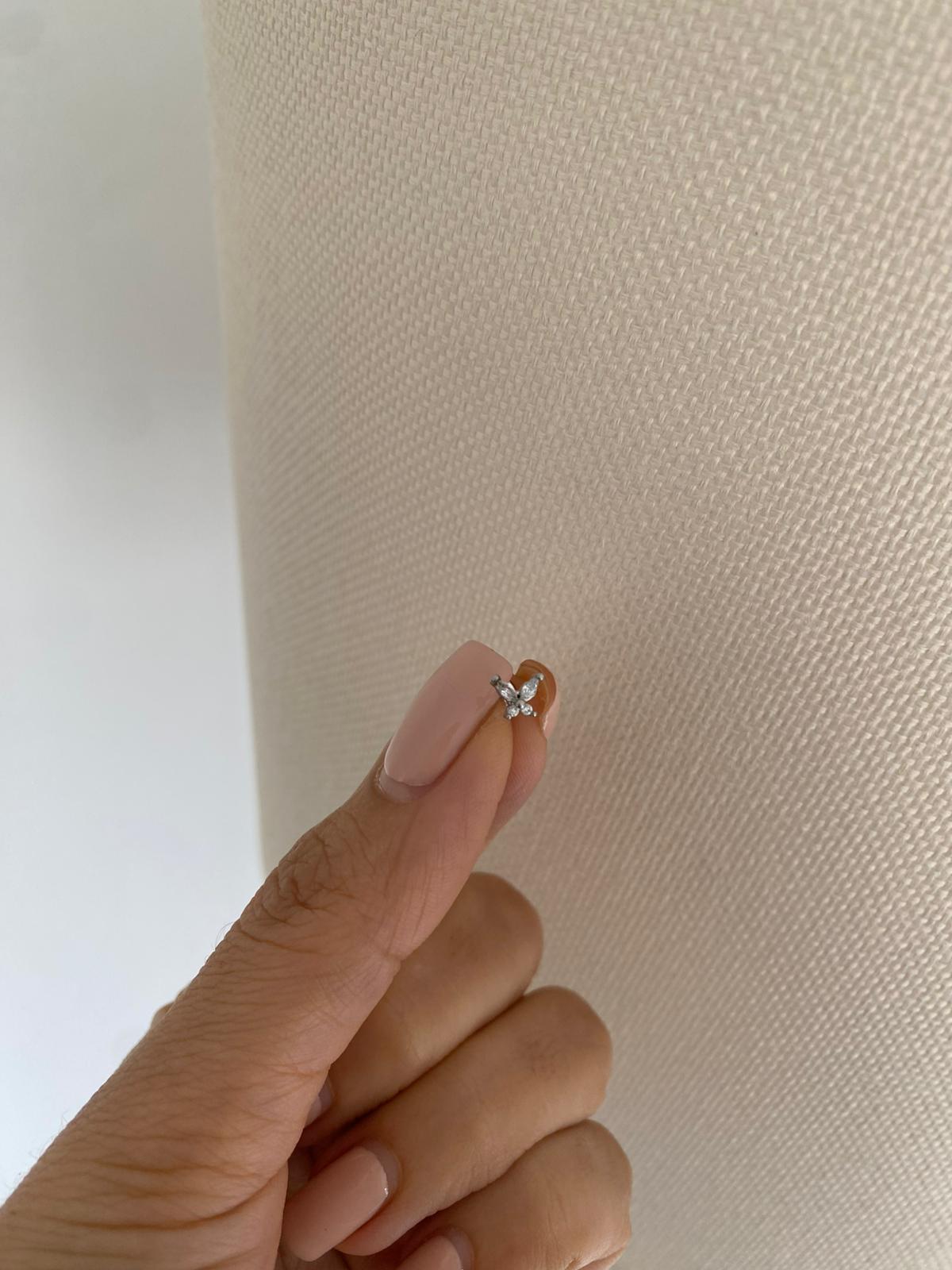 butterfly tragus küpe