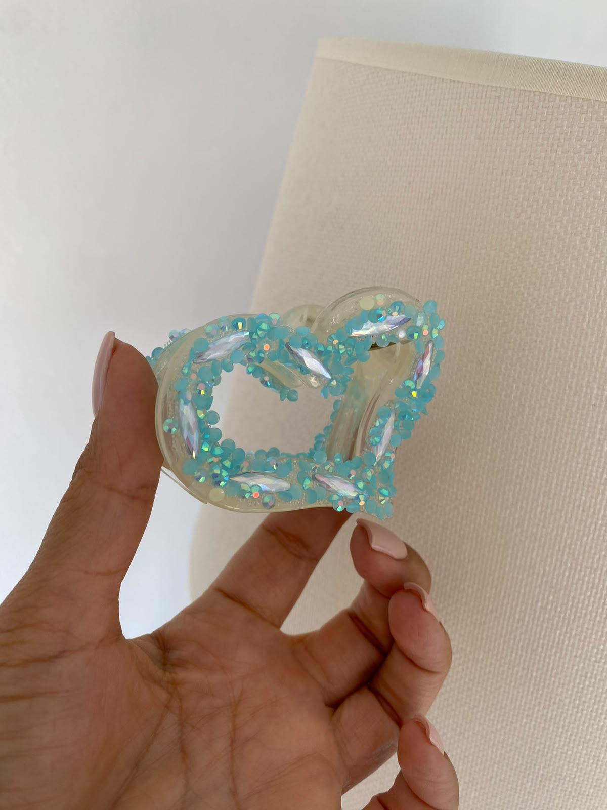 Heart turkuaz toka