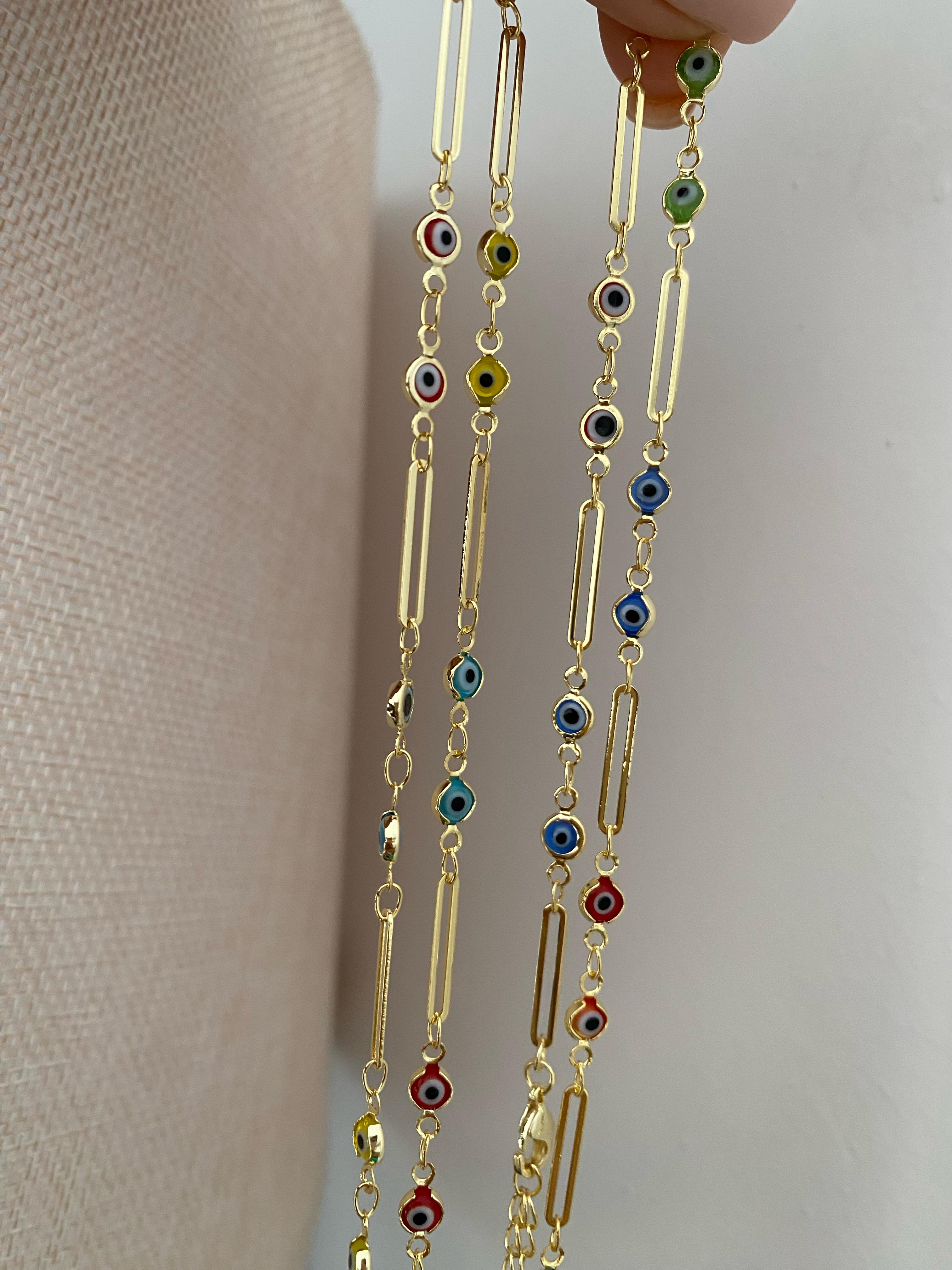 Viola Eye Dolamalı Kolye