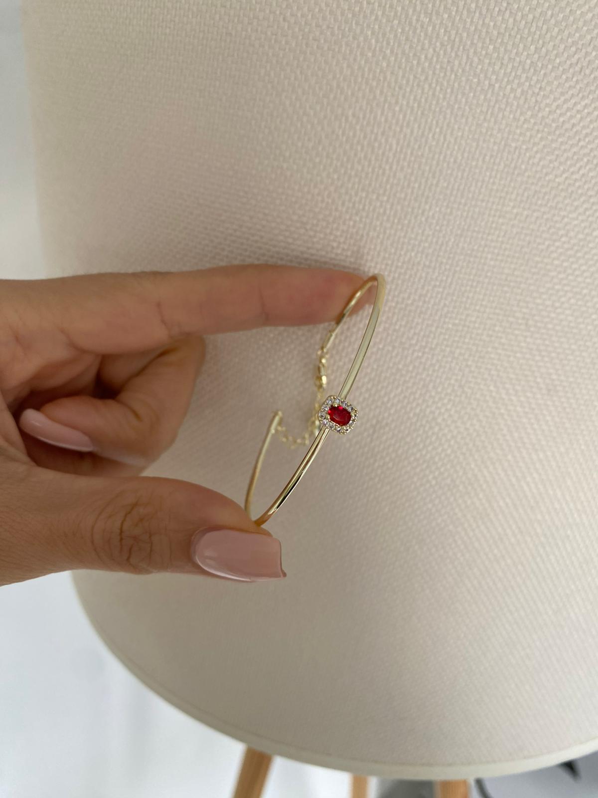 Stone red ince kelepçe