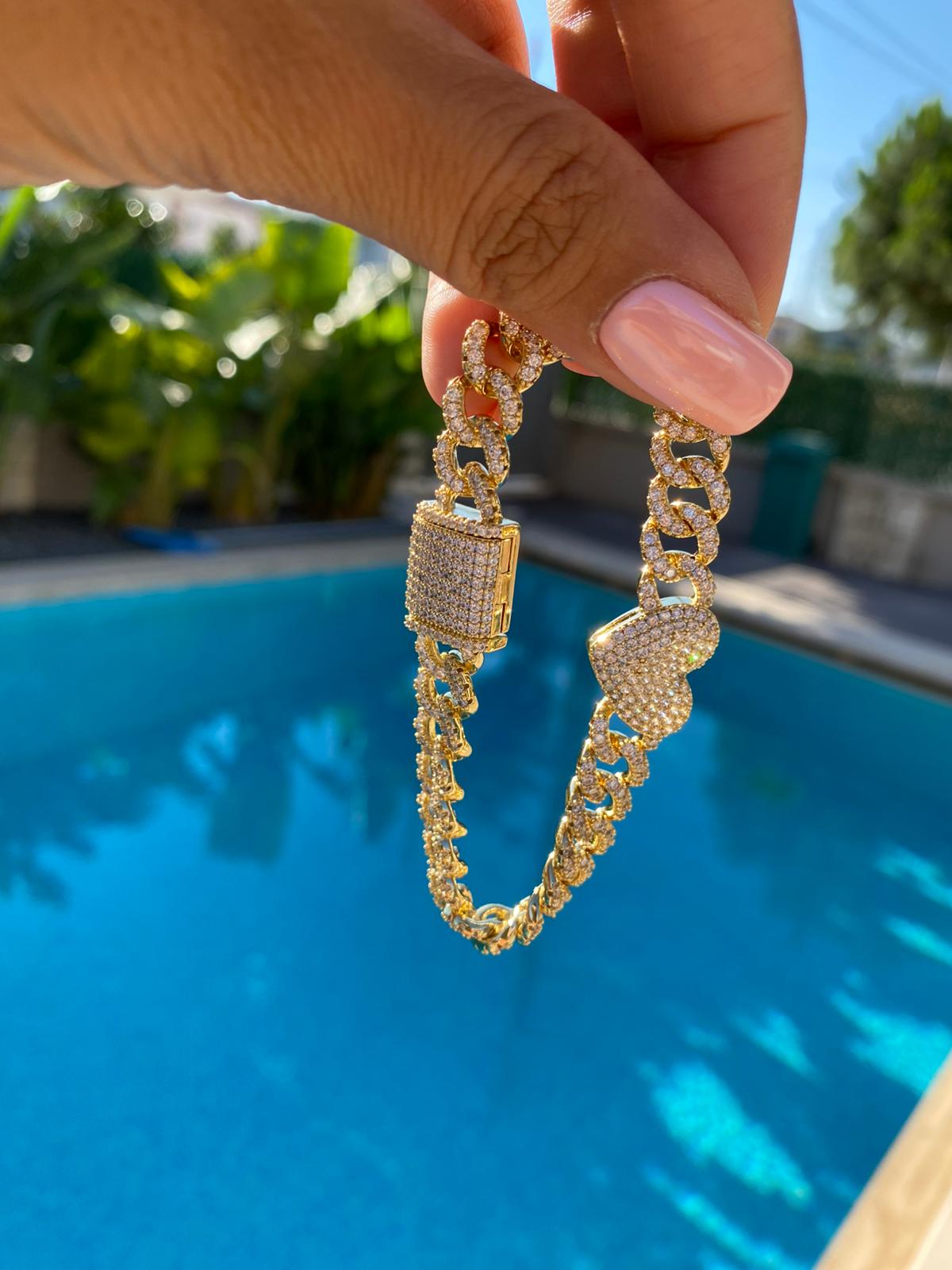 Heart zircon gurmet bileklik