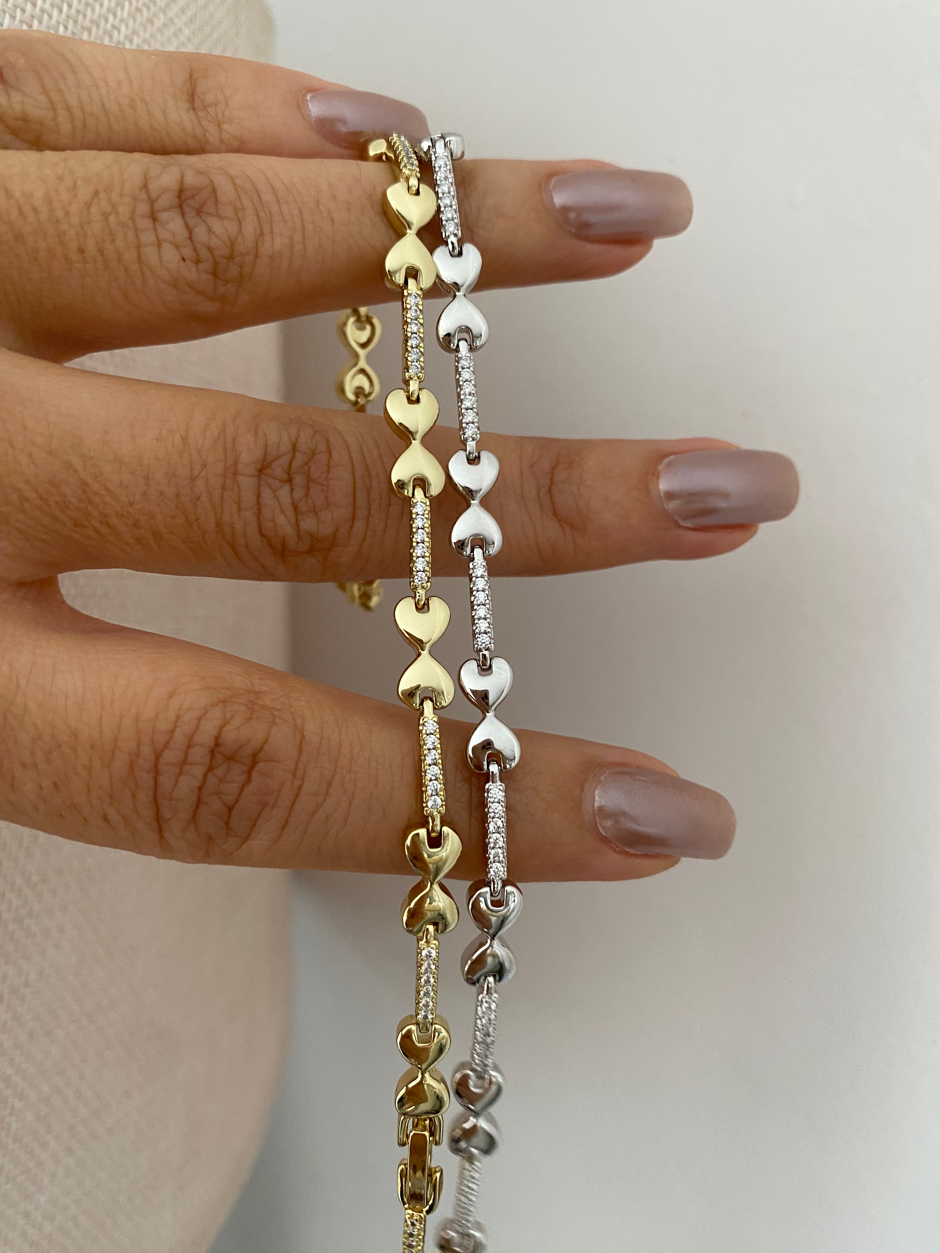 Heart way zirkon bileklik