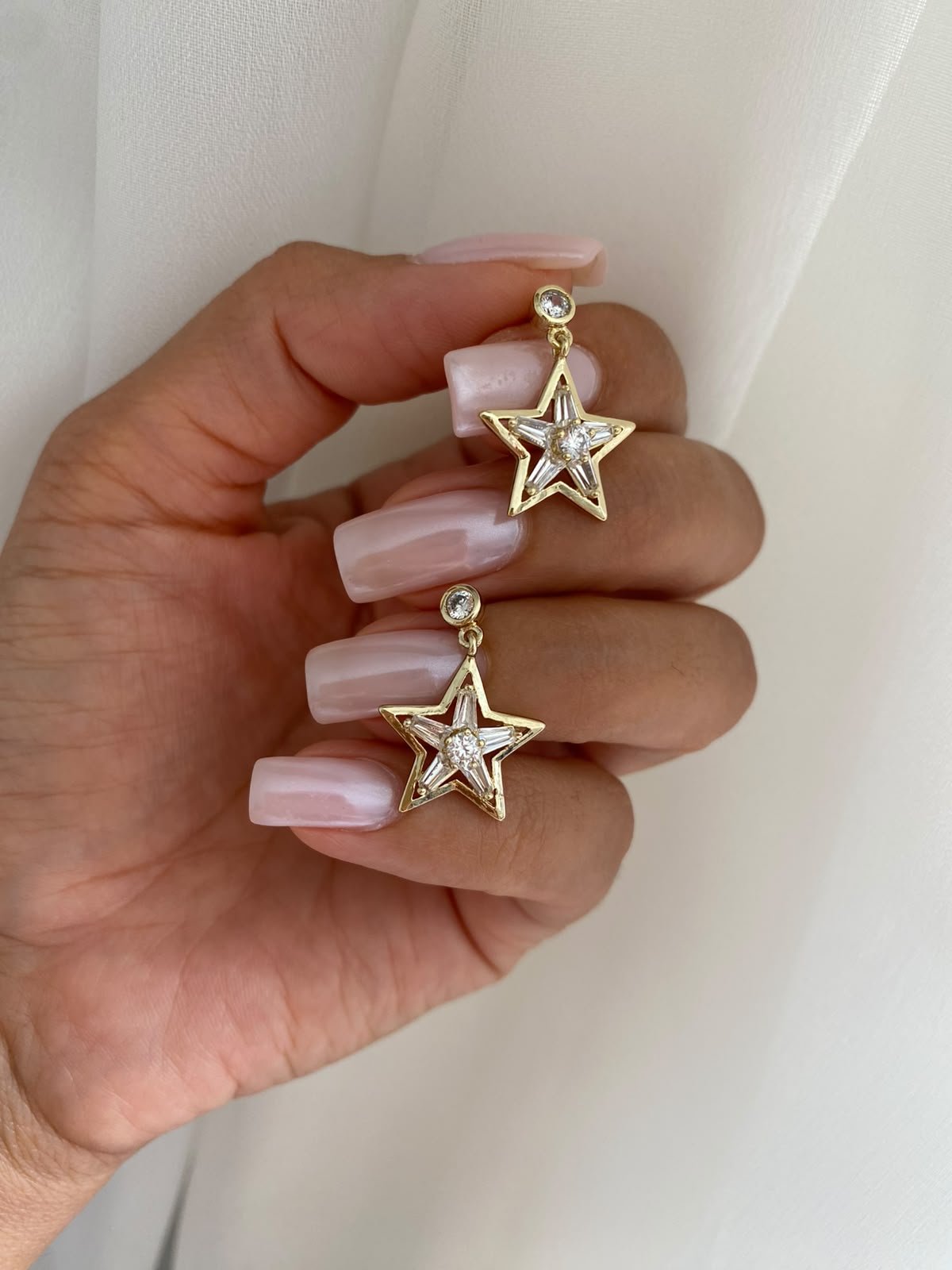 Star broken küpe