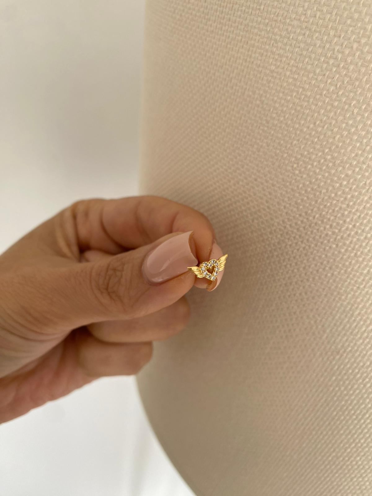 Hearts wing tragus küpe