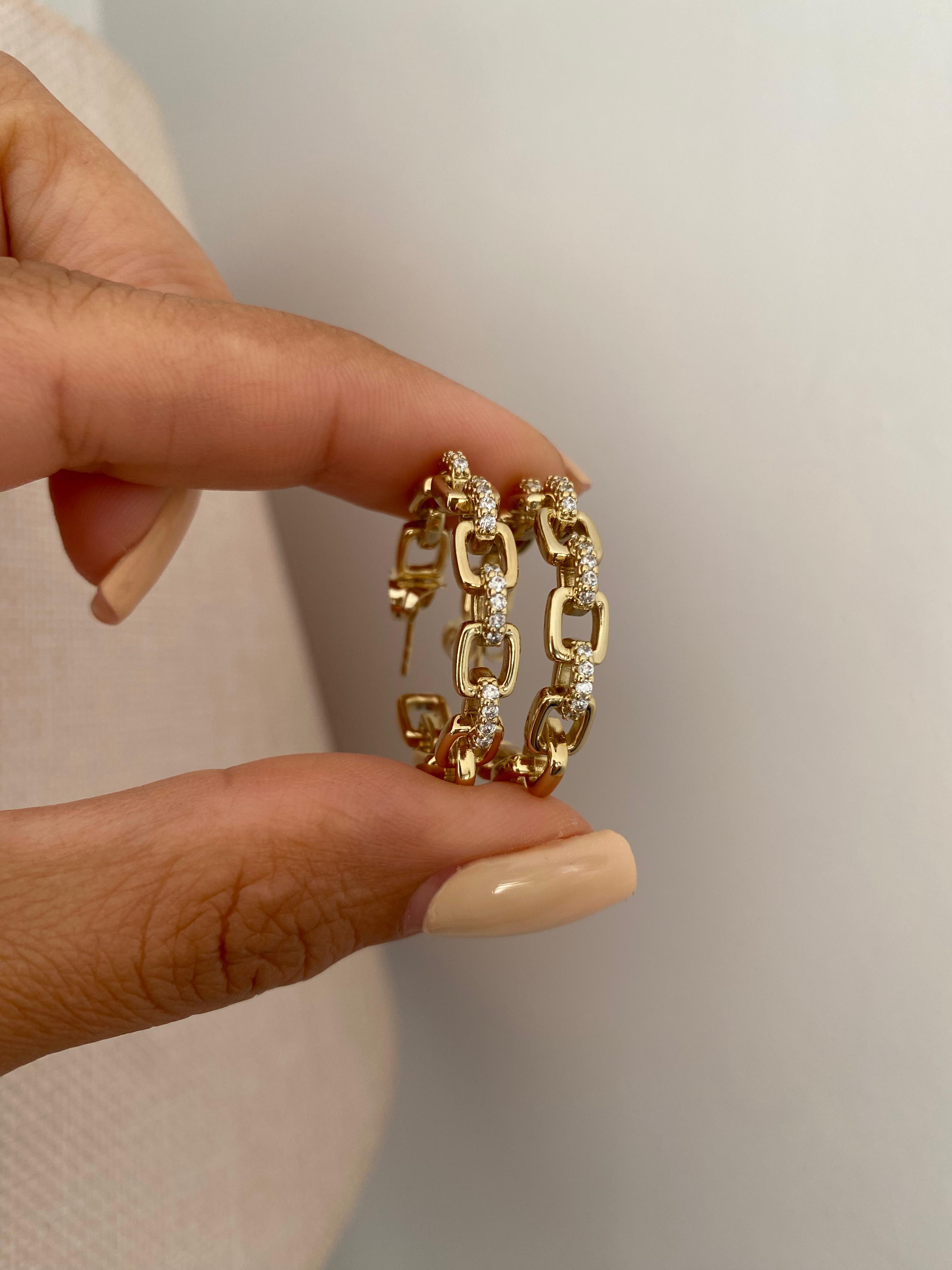Stone Ring Küpe