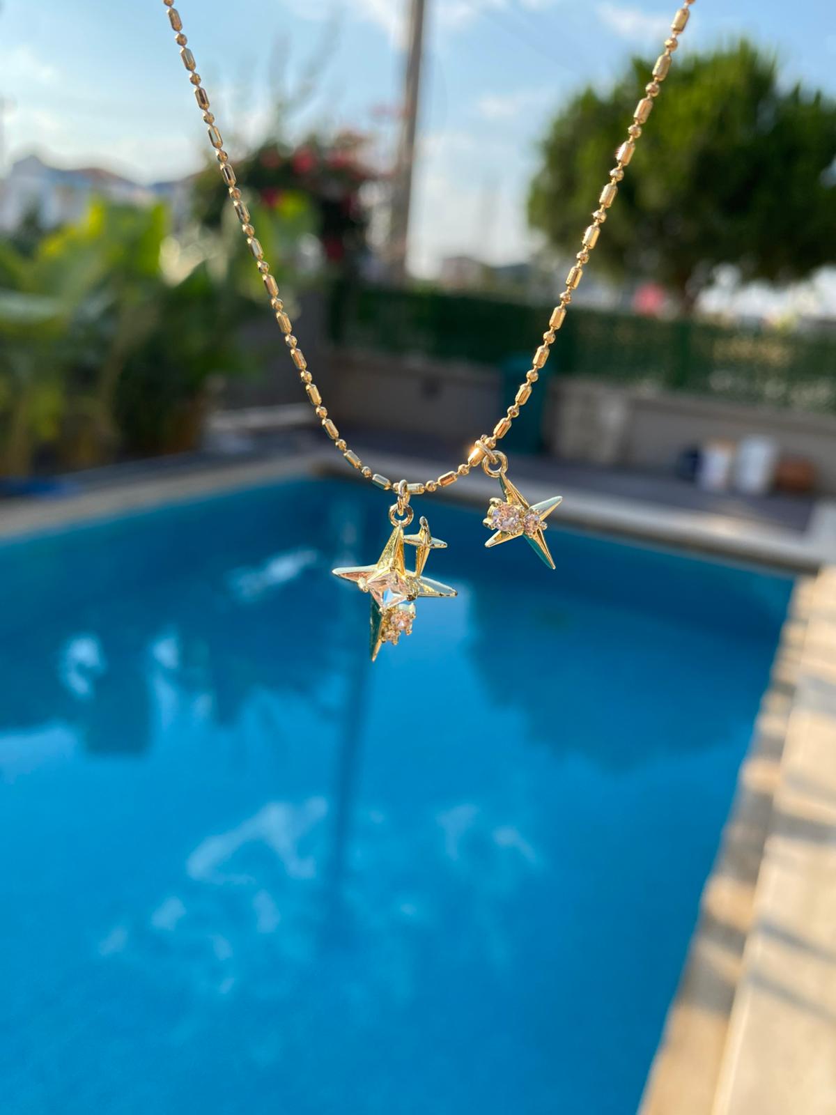 Two stars kolye