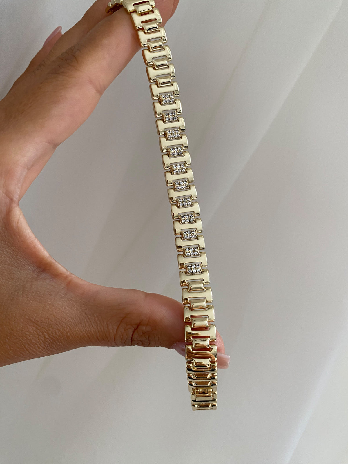 Zircon detail retro bileklik