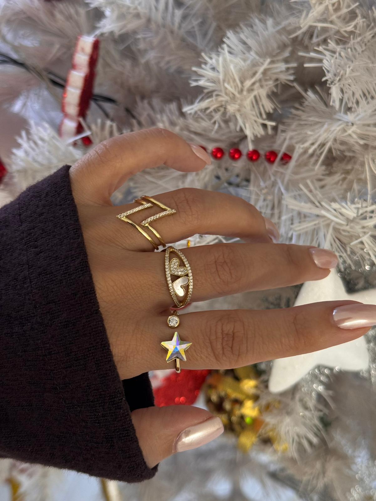 Hearts star yüzükler