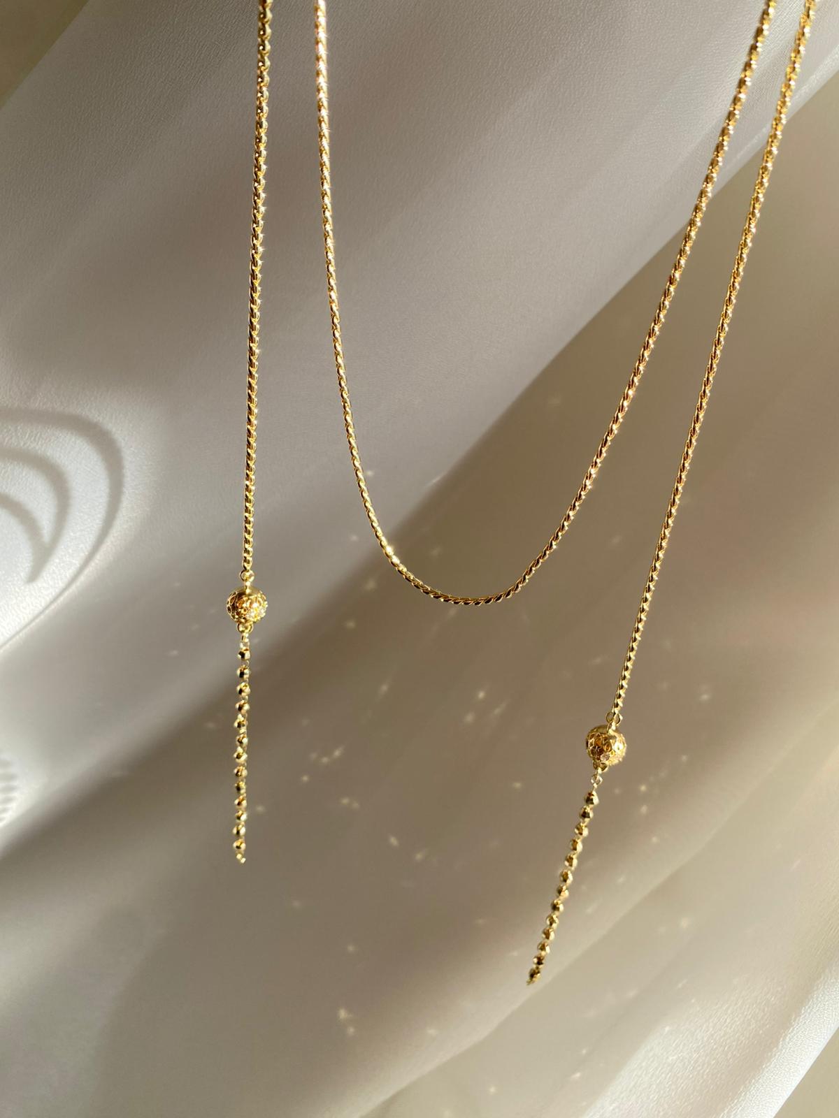 Ball dolamalı kolye