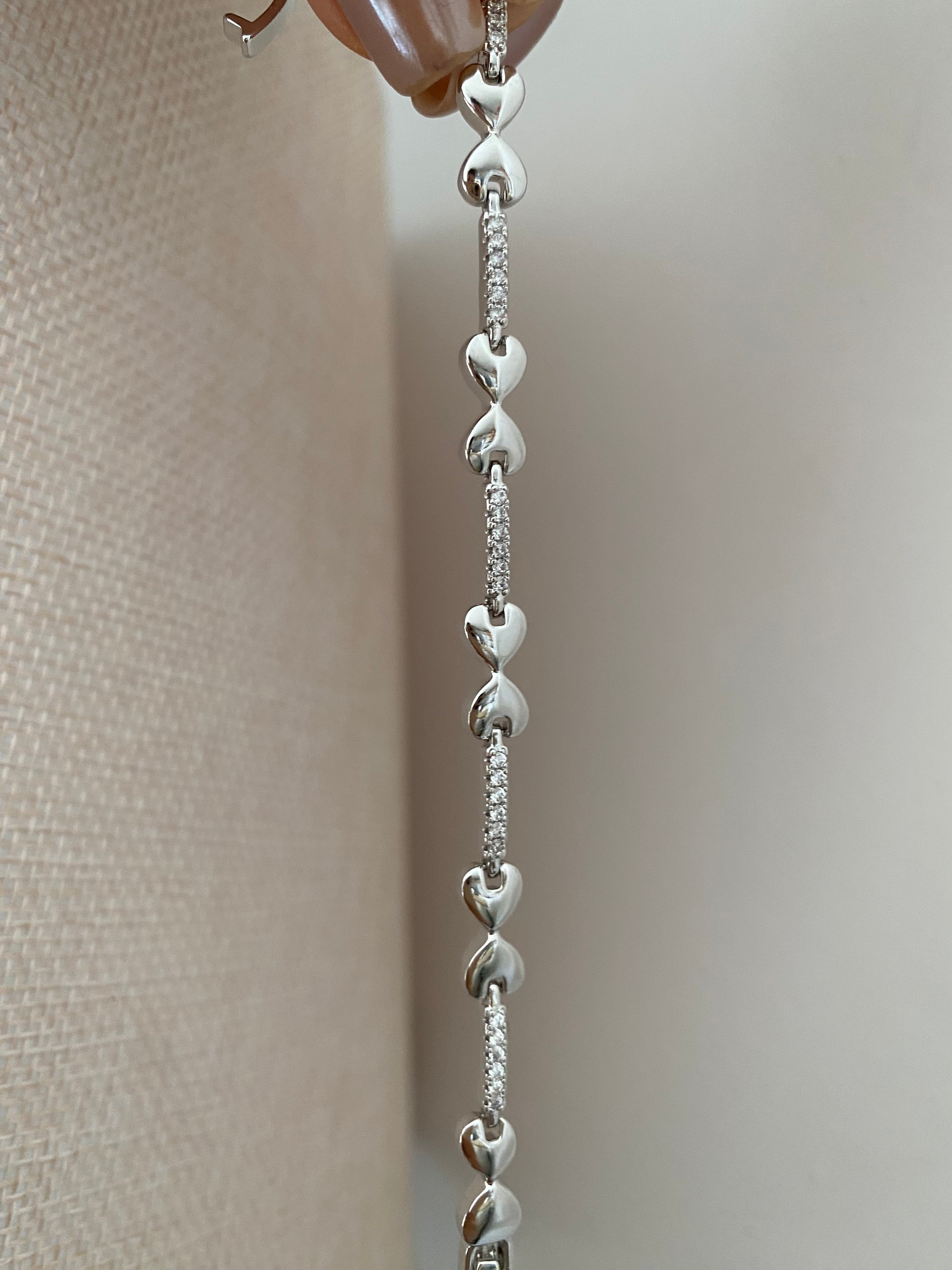 Heart way zirkon bileklik