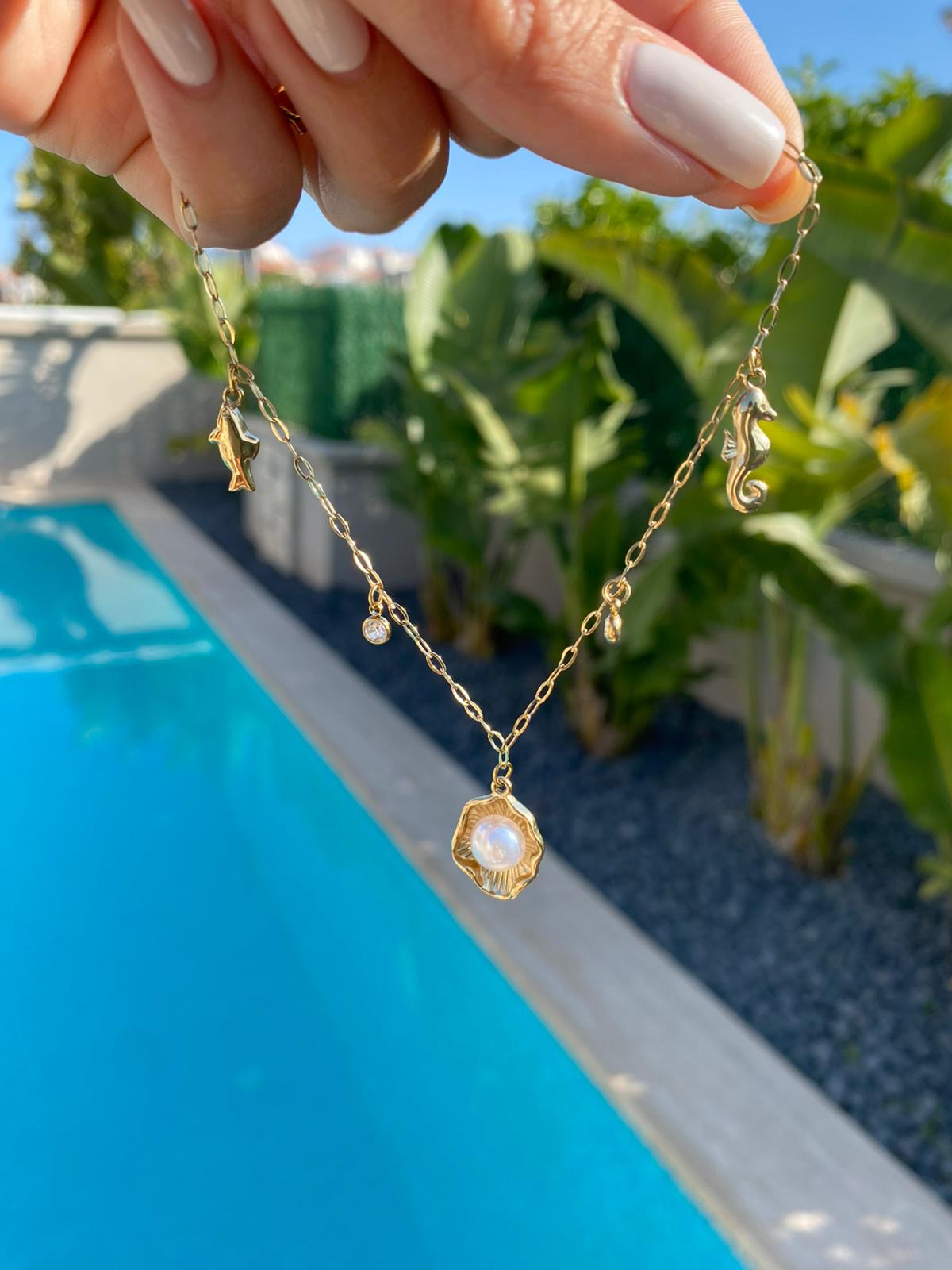 İnci İstiridye charm halhal