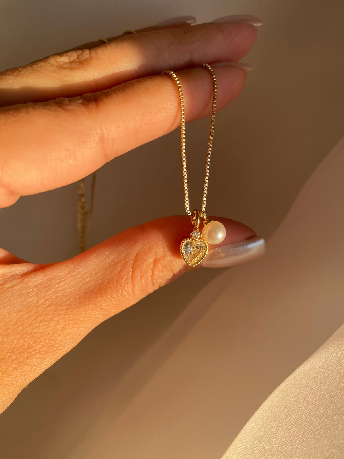 heart inci kısa kolye