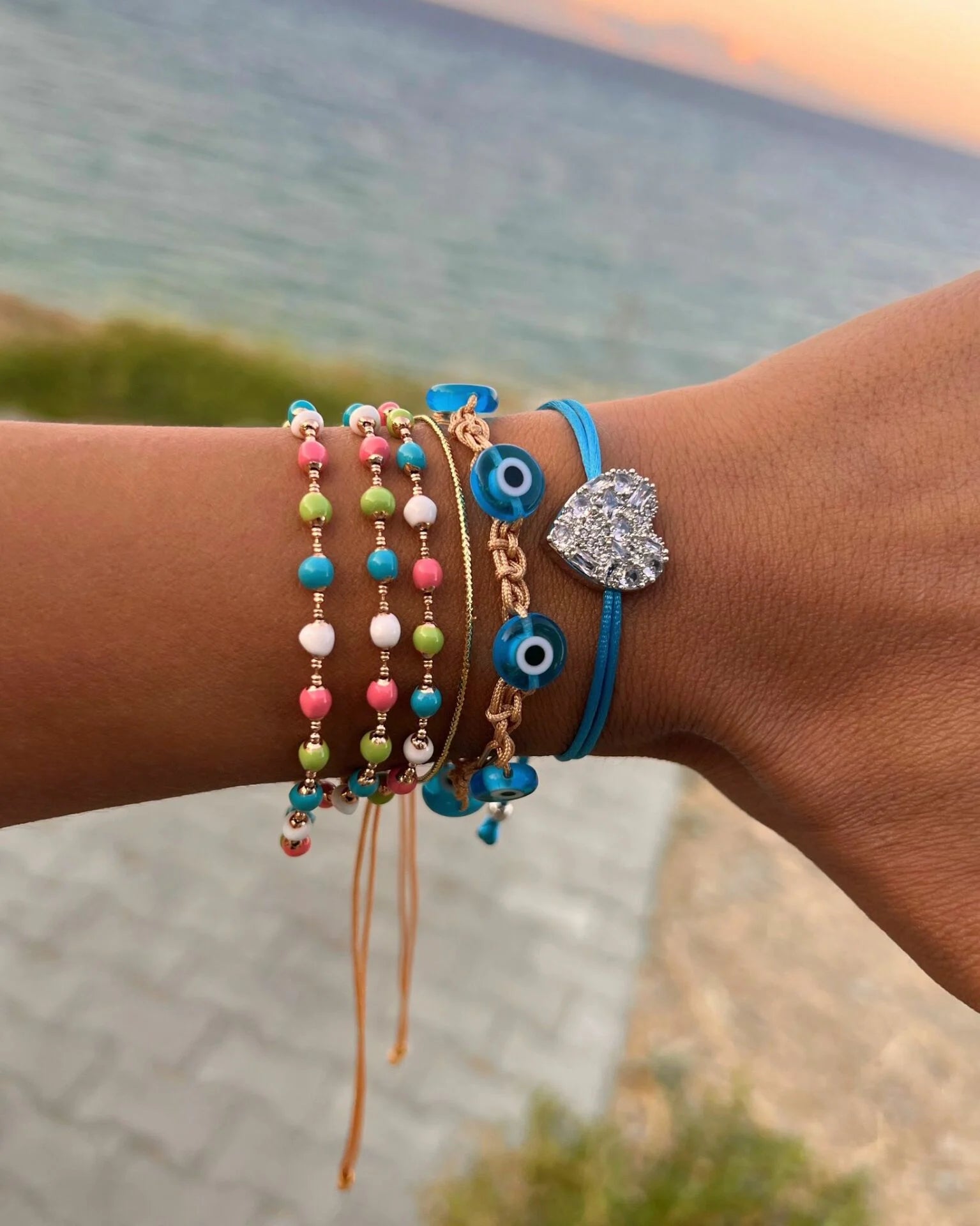 Blue Heart Bileklikler