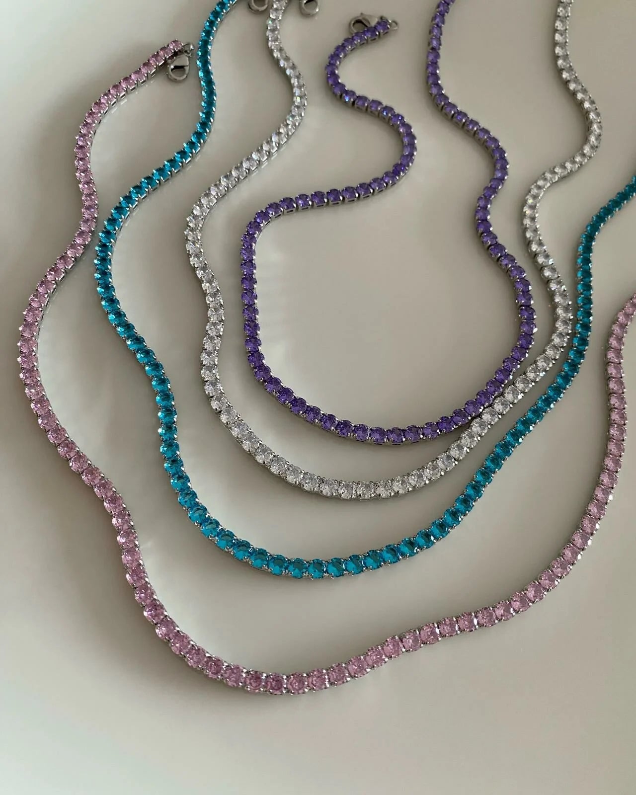 Renkli Su Yolu Kolyeler