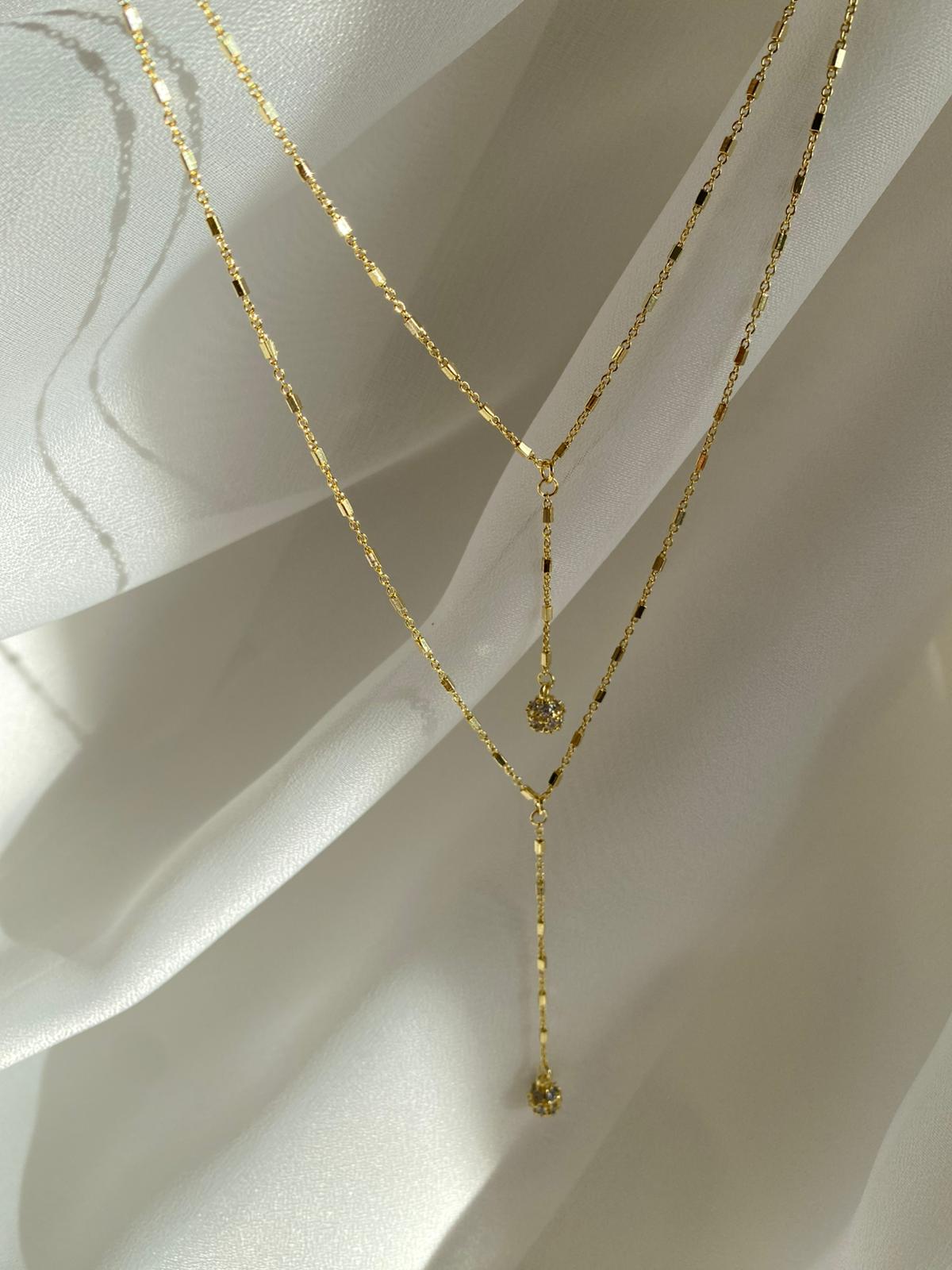 İkili Birleşik Balls Y Kolye