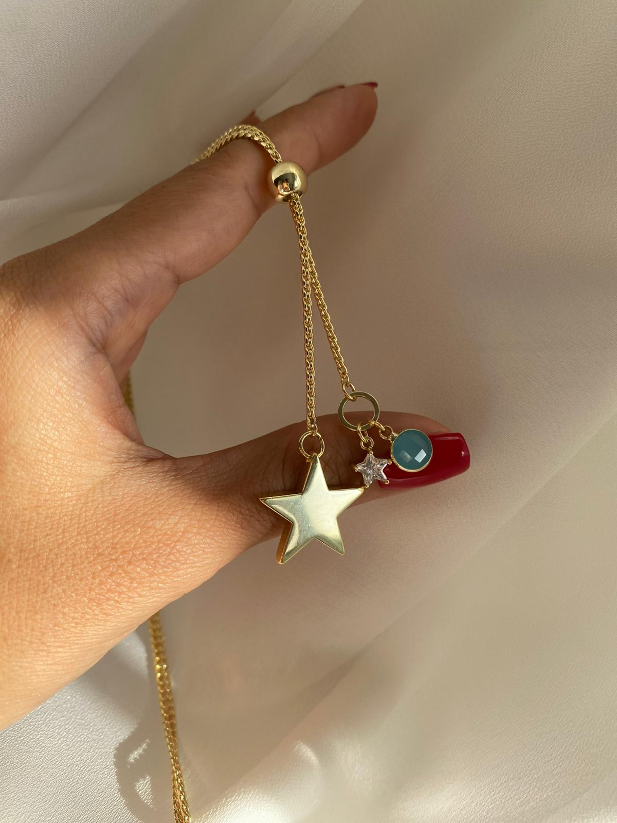 Blue Star Asansörlü Kolye