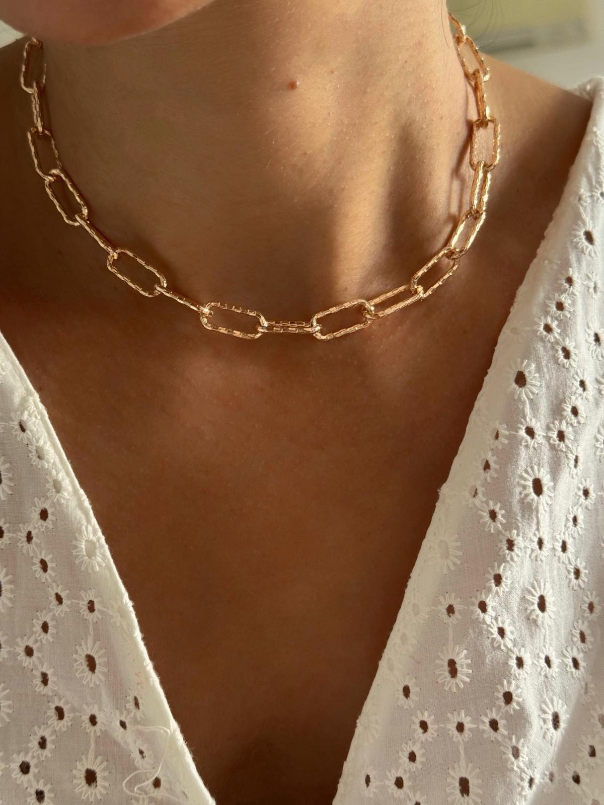 rose renk ataç choker