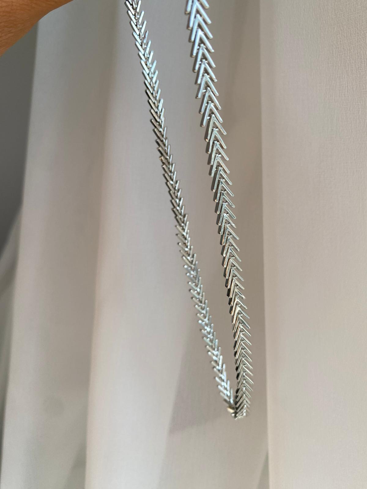 Silver kılçık choker