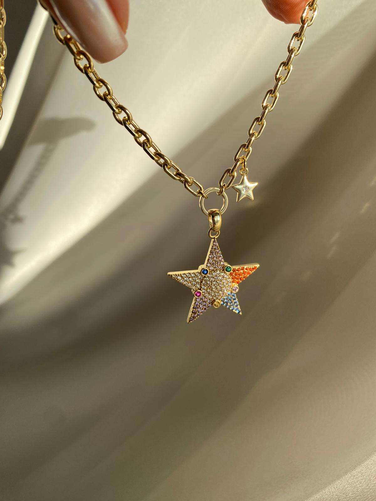 Colour star choker