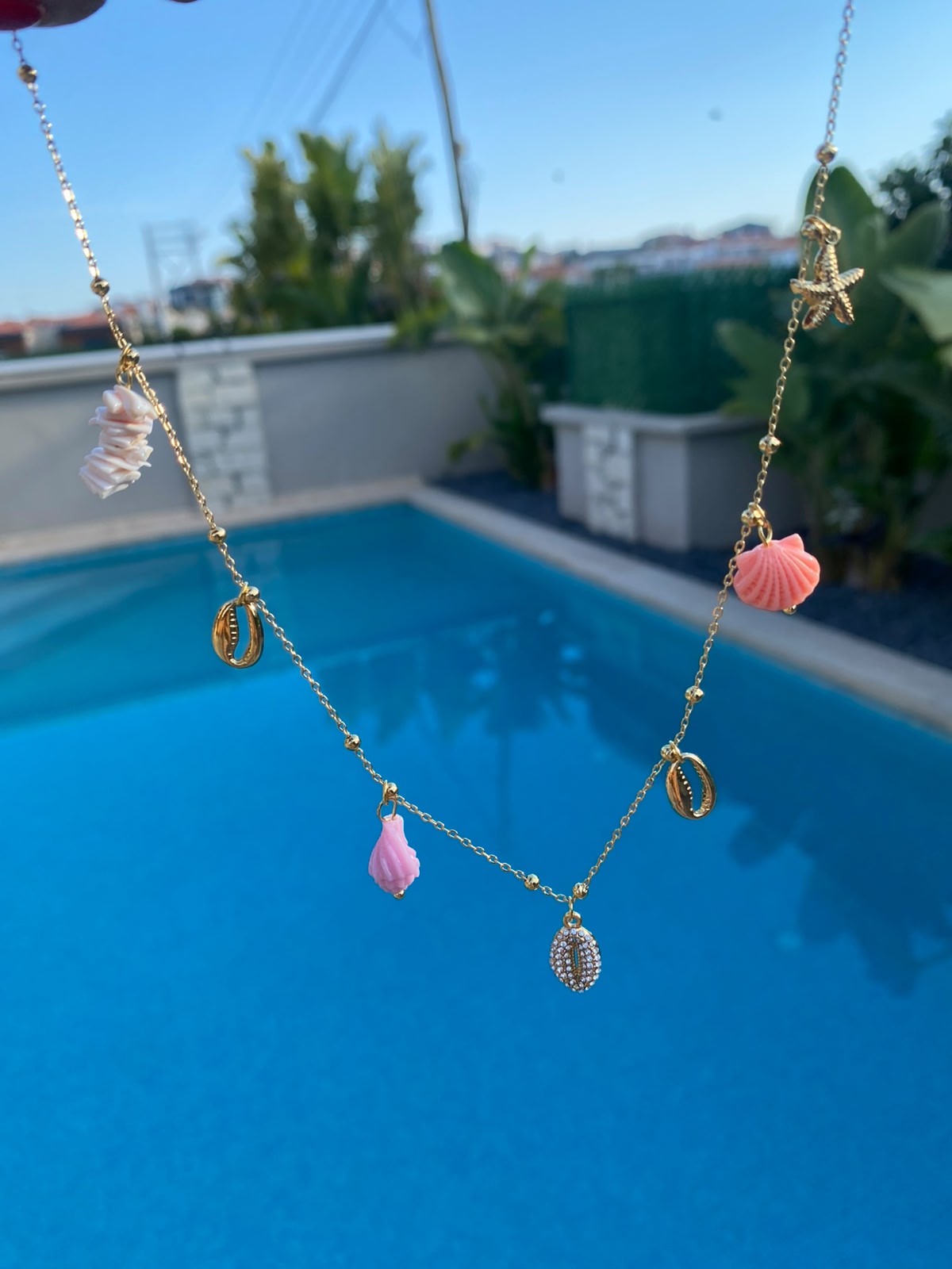 Seashell charm kolye