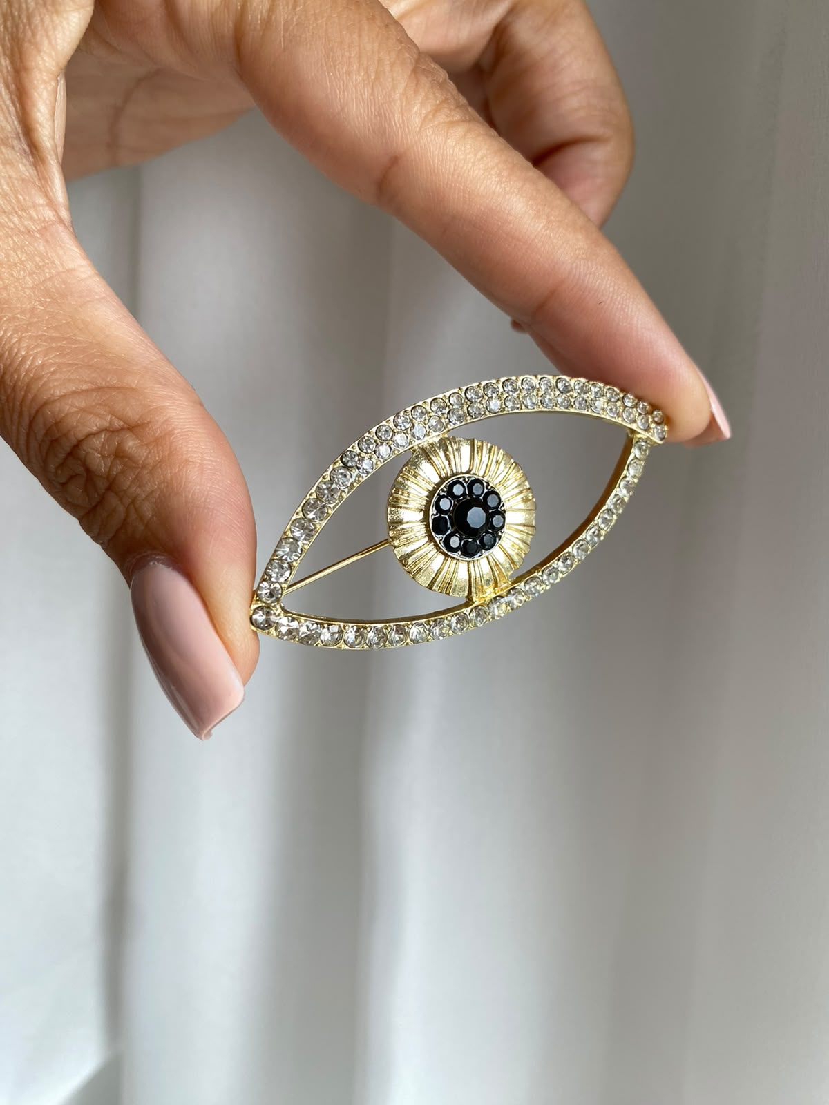 Eyes zircon broş