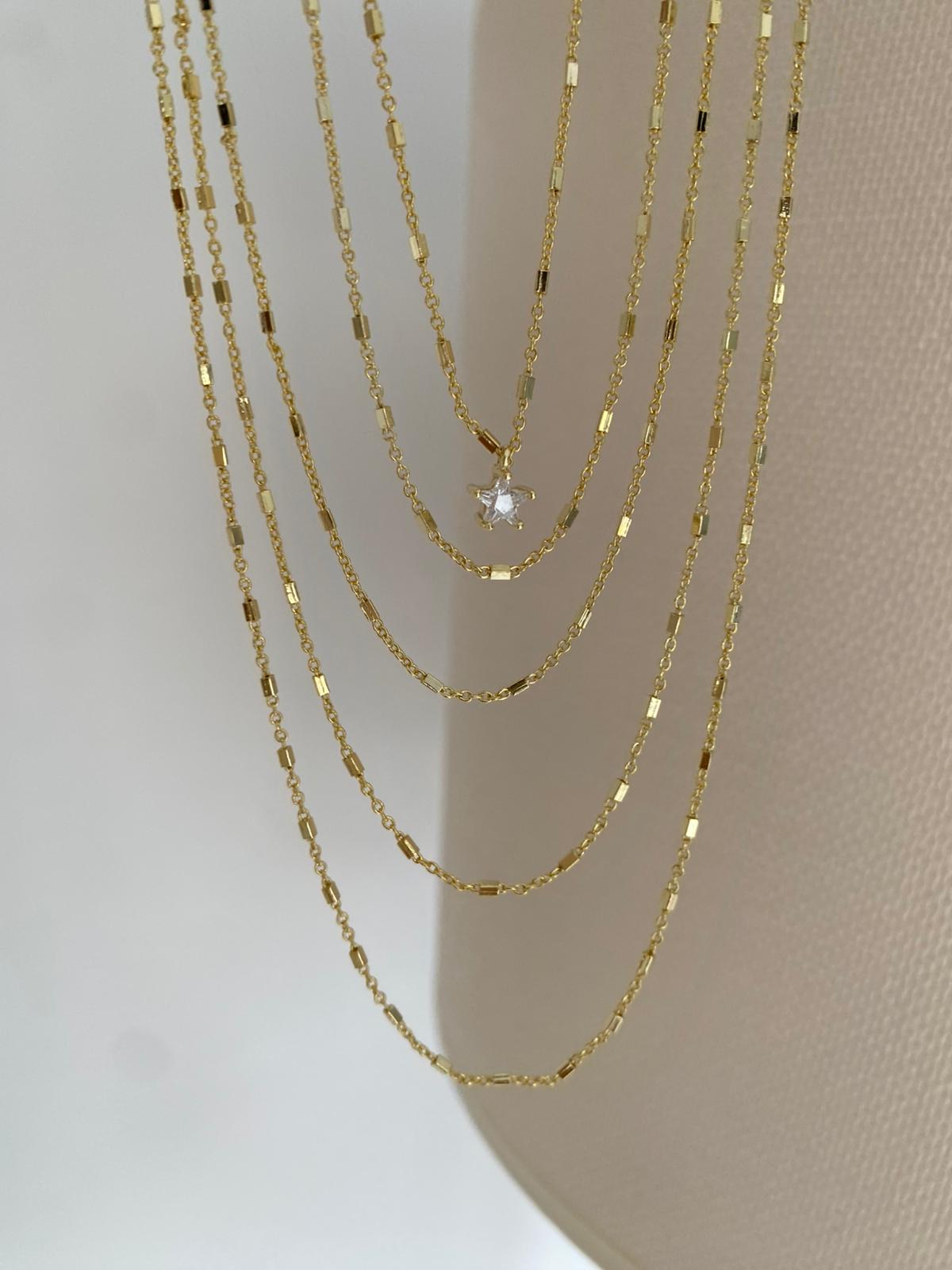 Çoklu Star Details Kolye