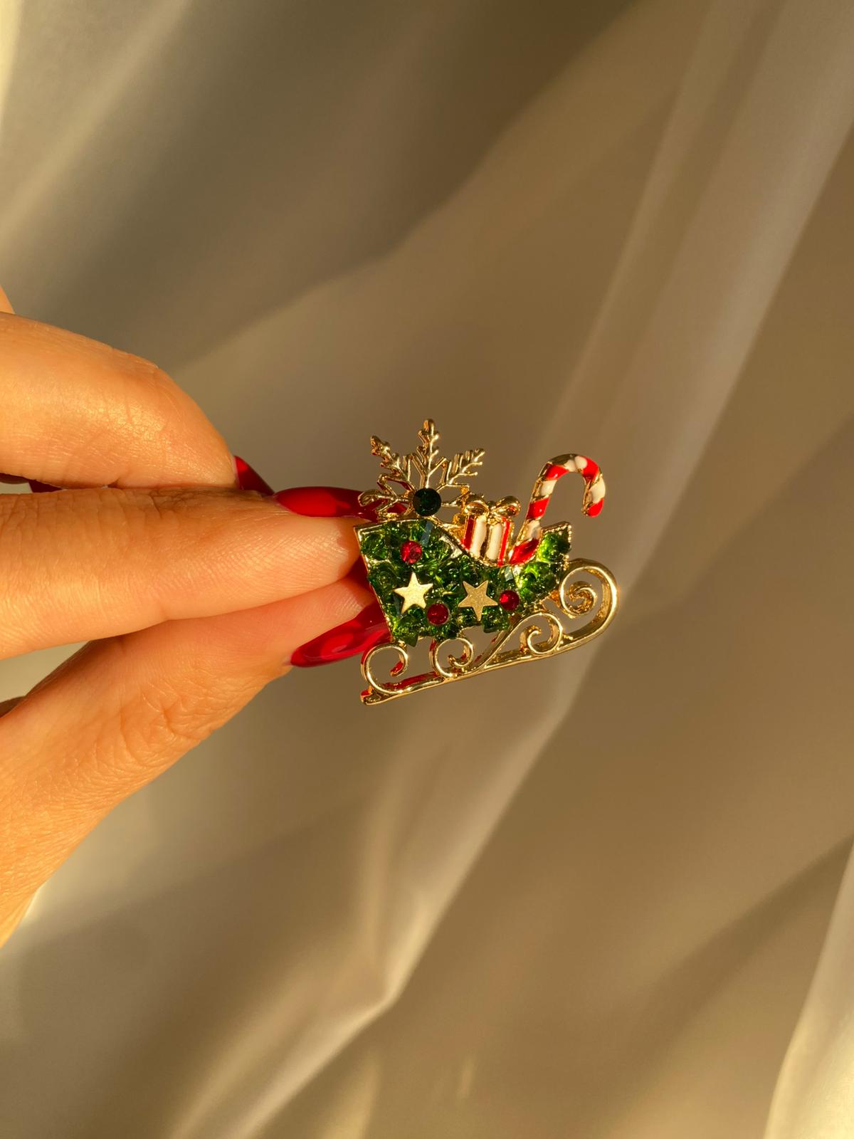 christmass car broş