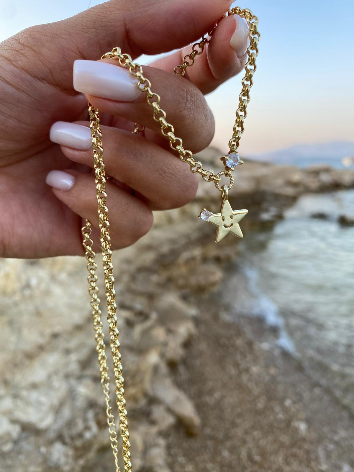 Star Smile Kısa Kolye