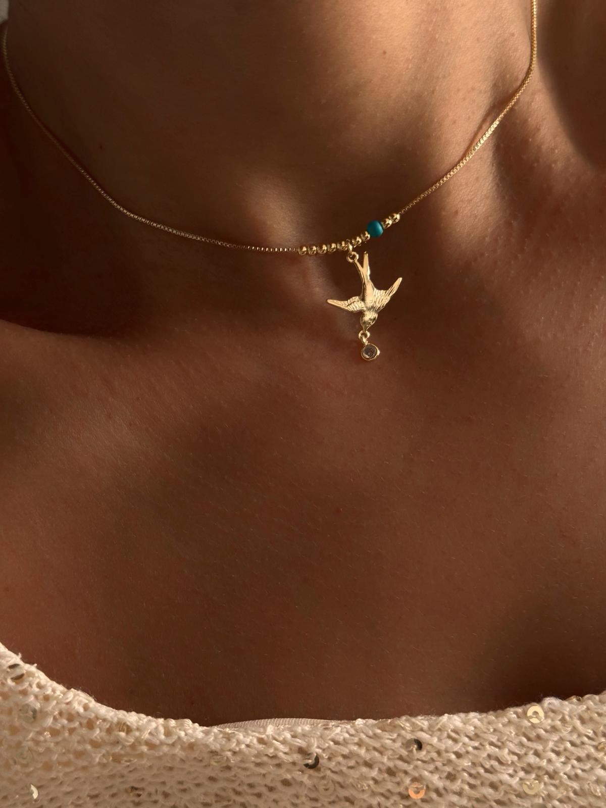 haberci kuş Asansörlü Kolye