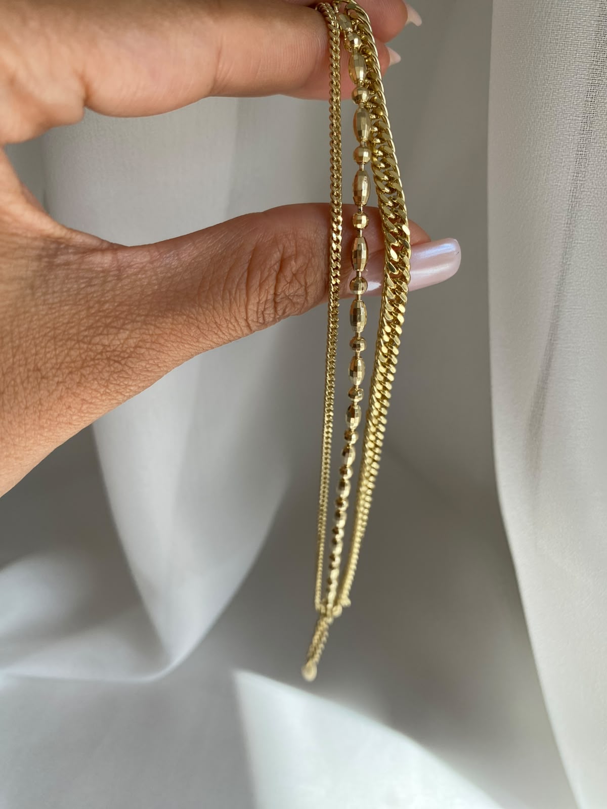 Chain üçlü birleşik bileklik
