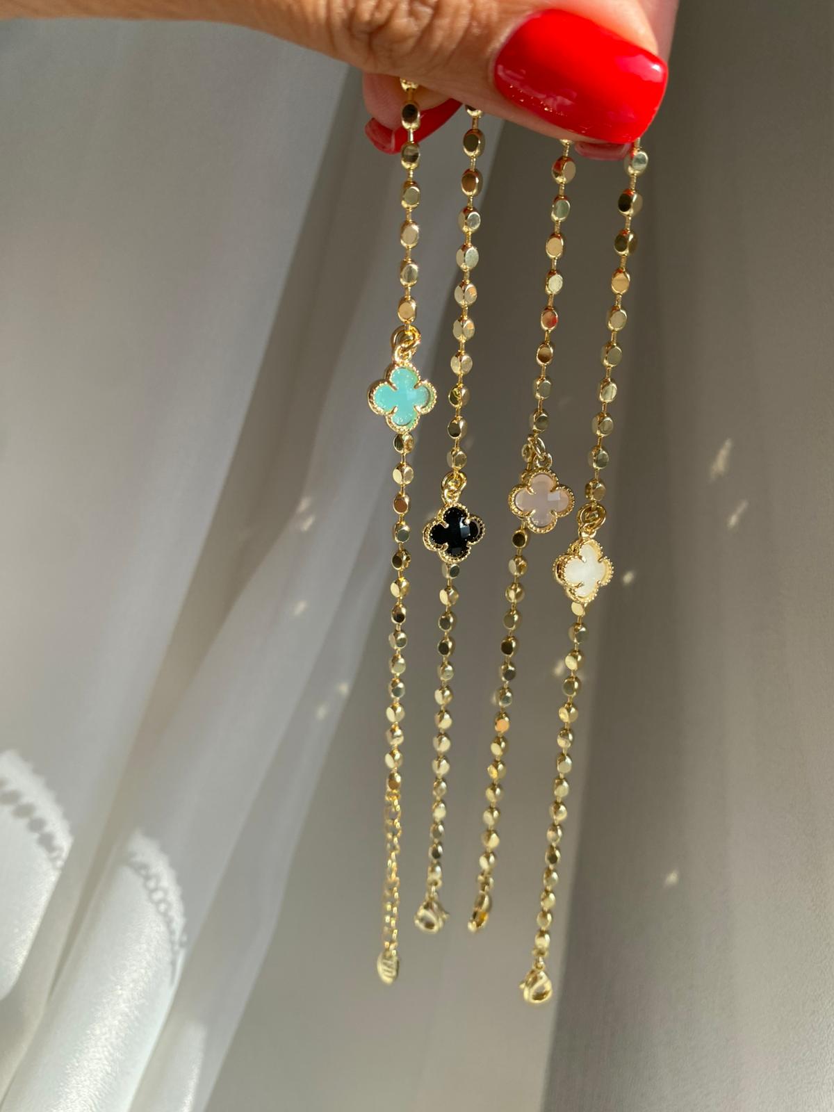 Ezme clover bileklik