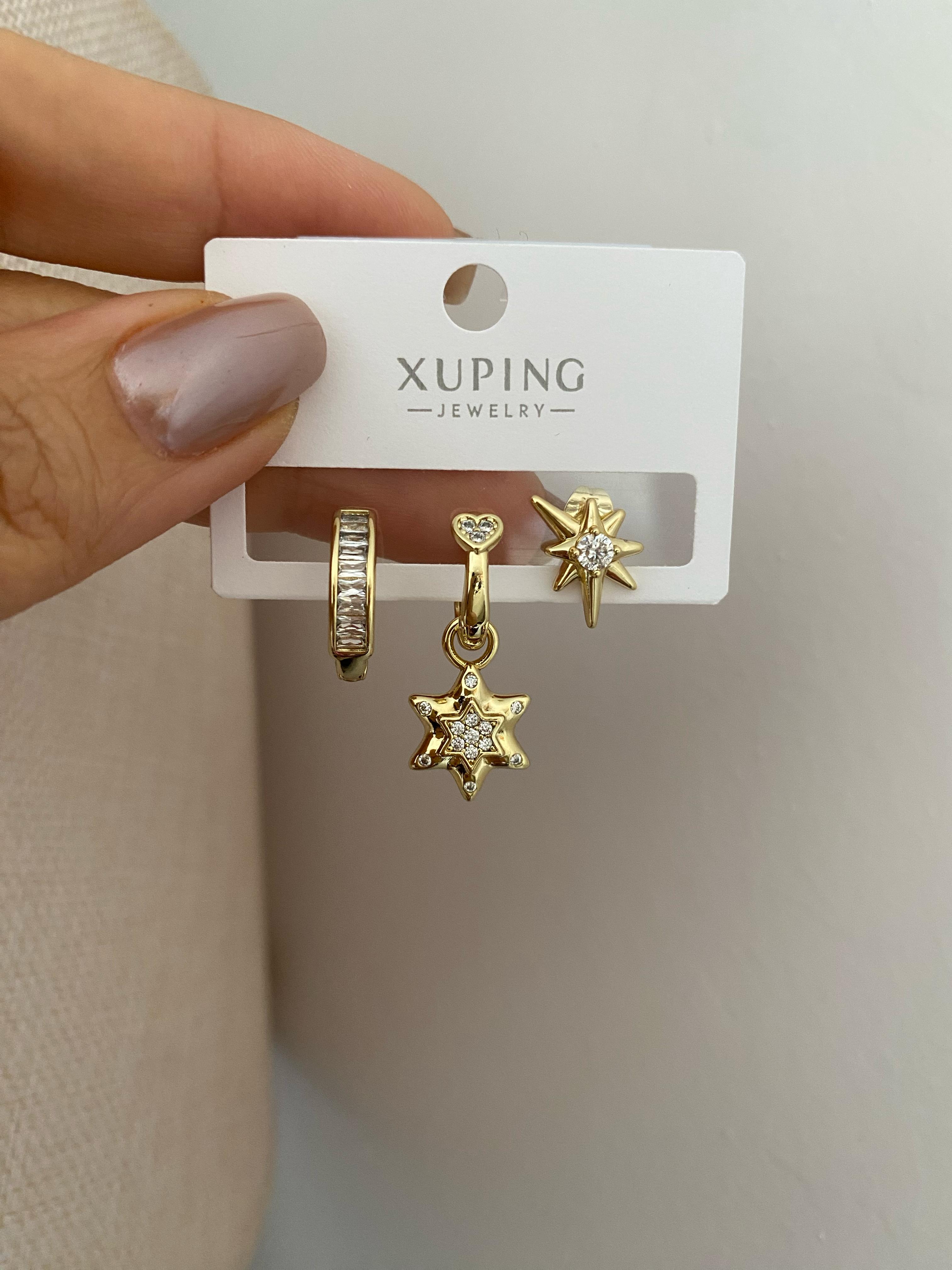 Starse 3'lü Set Küpe