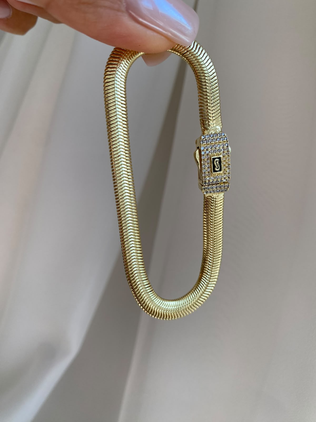 Zircon & snake bileklik