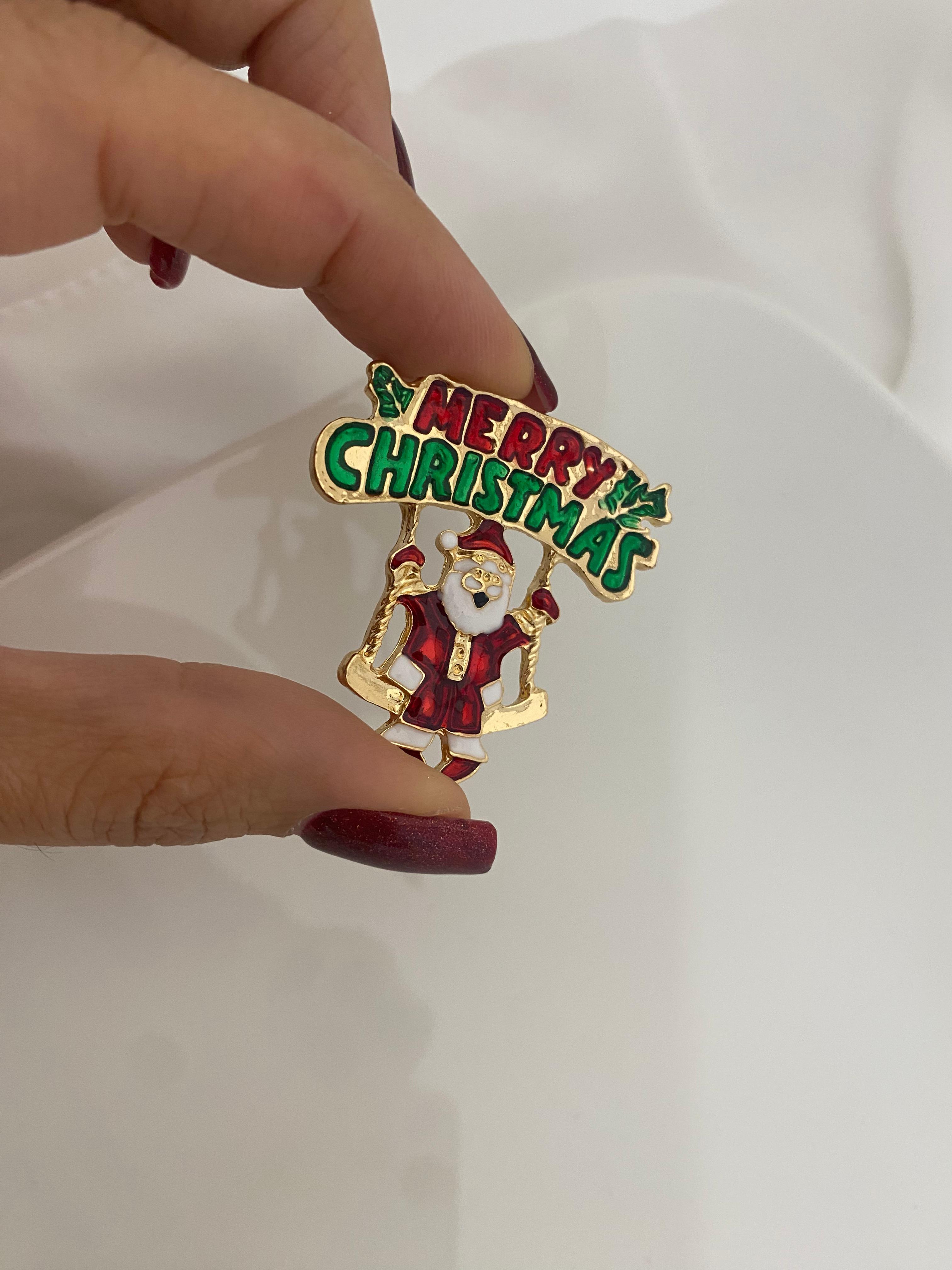 Merry Christmass Broş