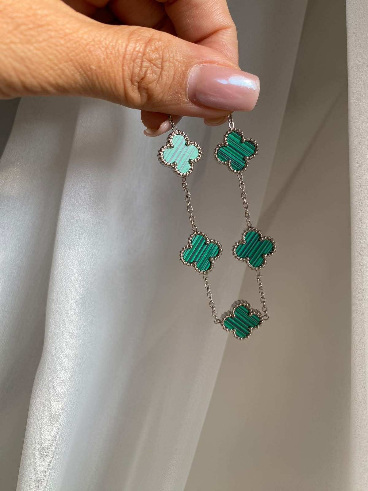Green gümüş renk bileklik