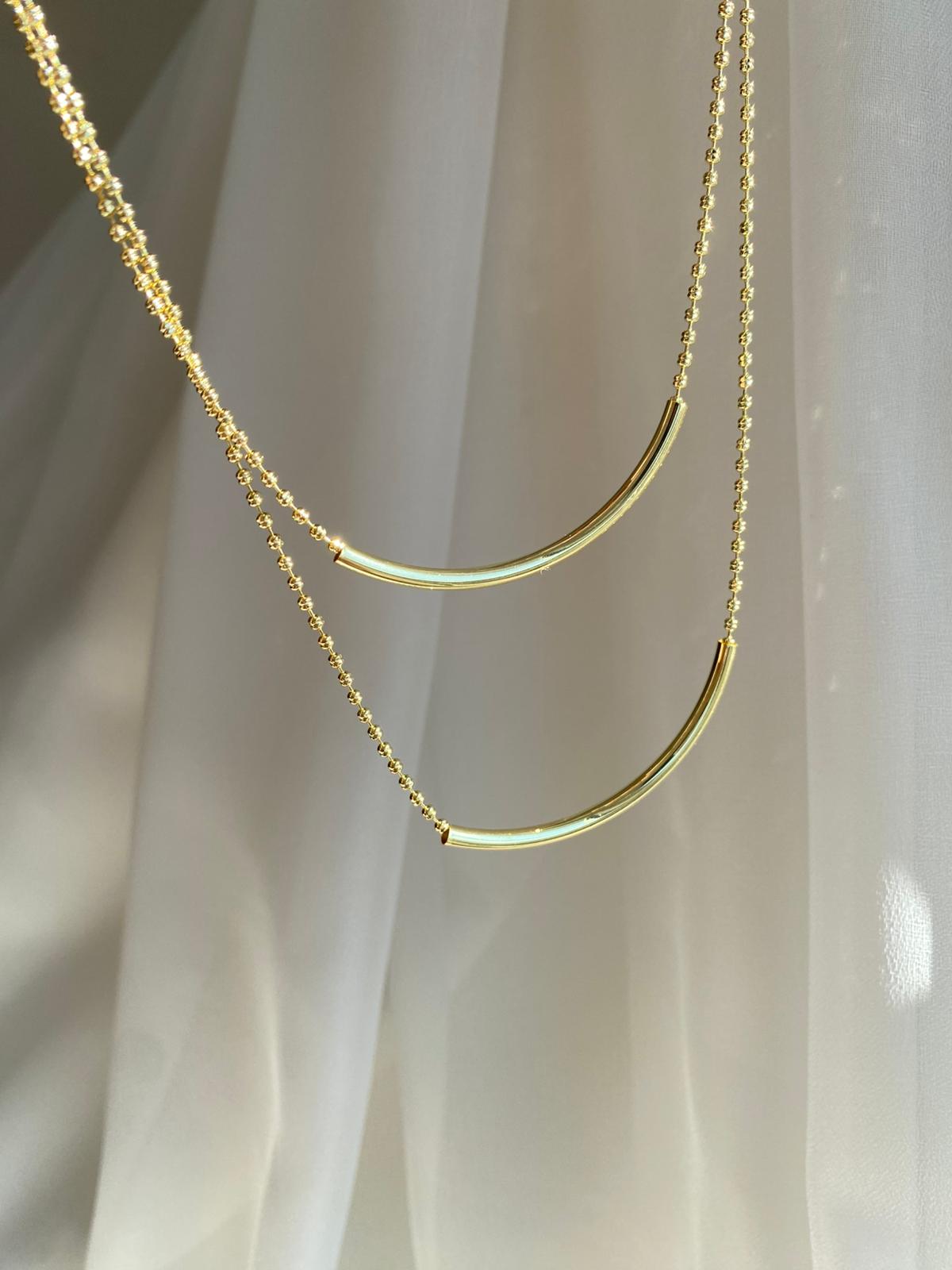 Gold ikili birleşik choker