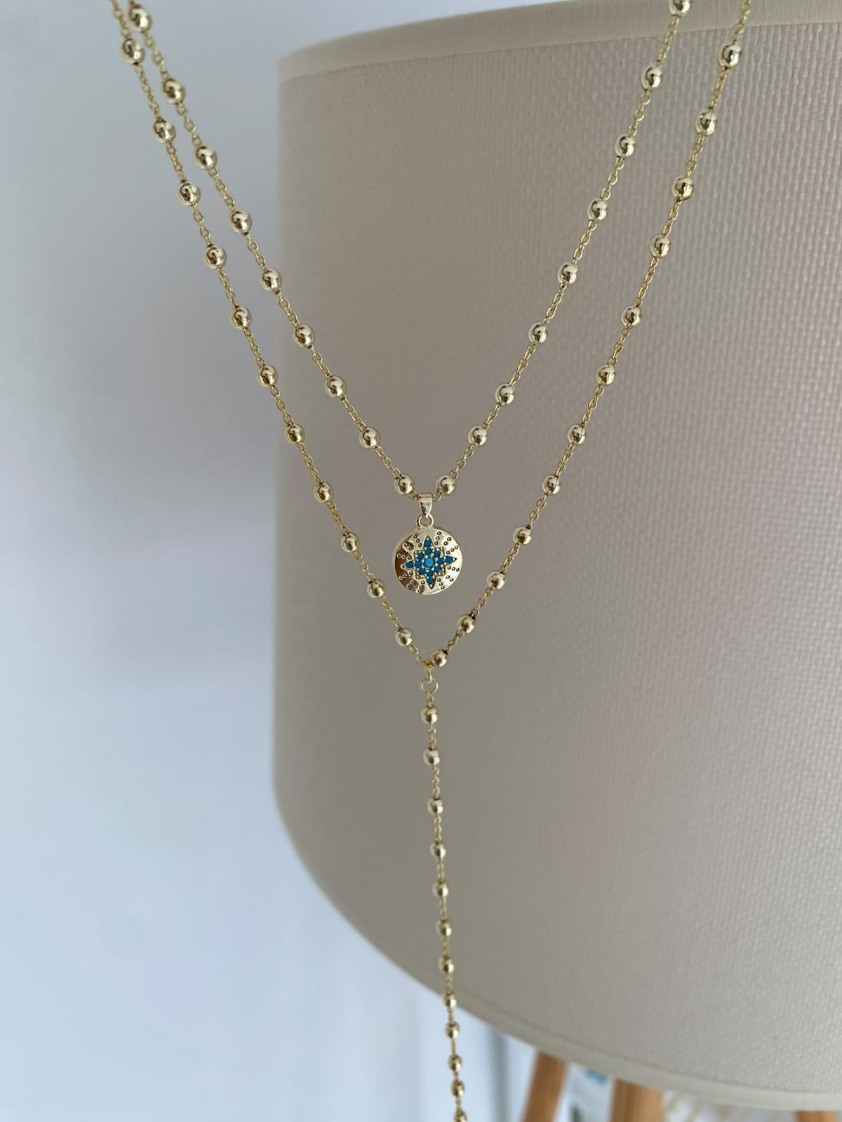 Poles star & ball ikili birleşik y choker