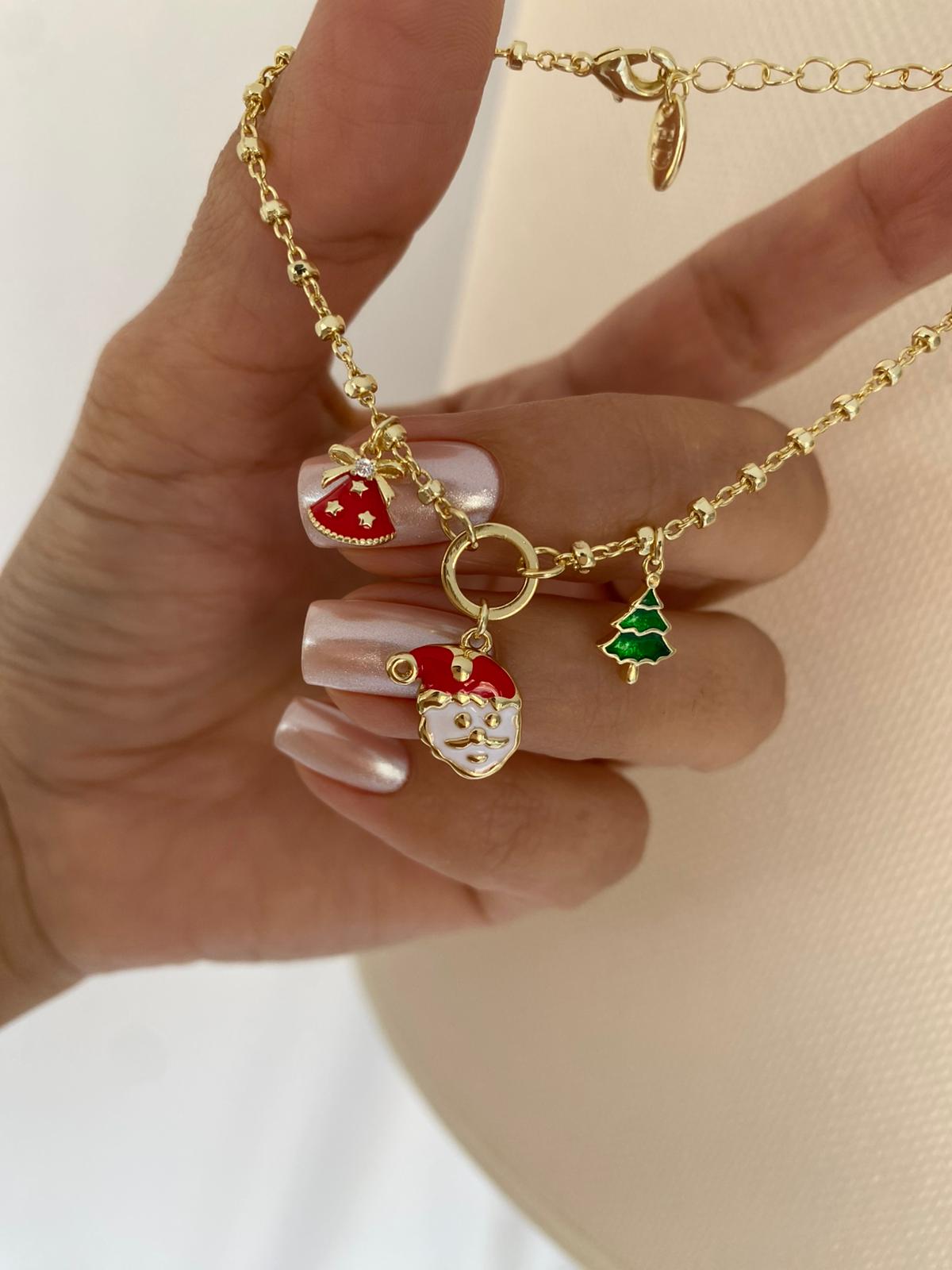 christmass fat charm bileklik