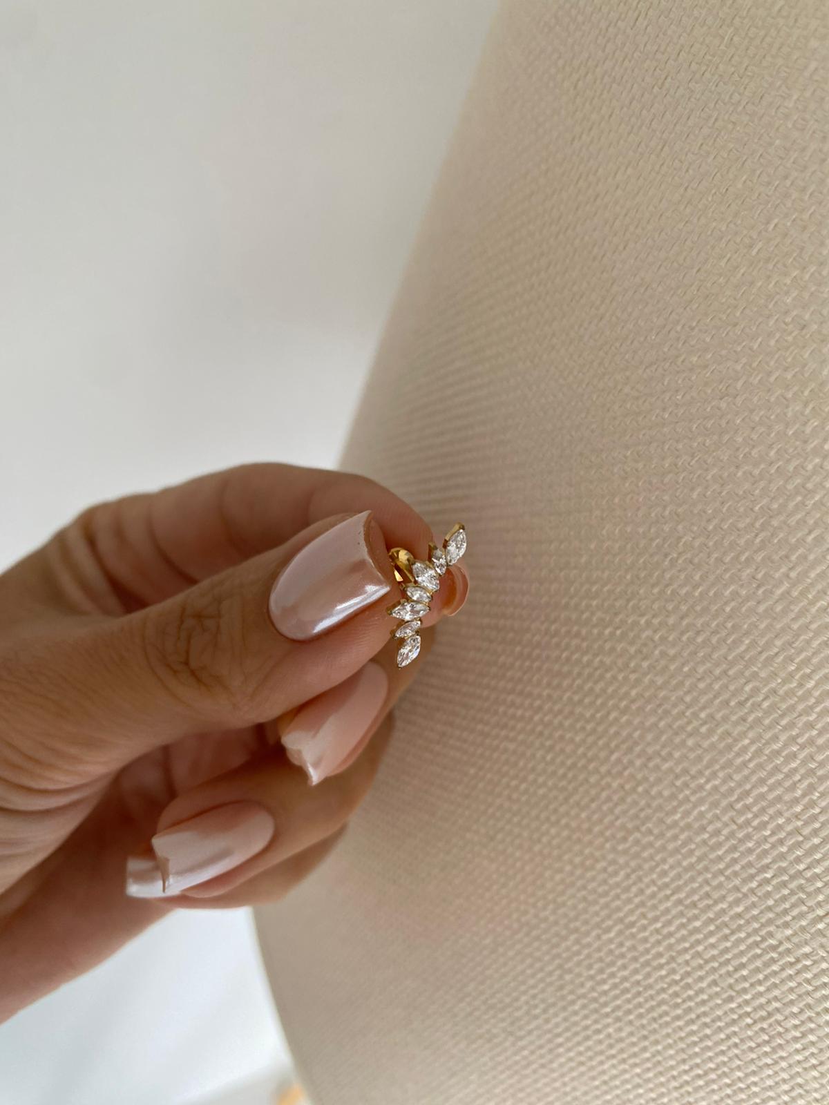 Damla helix tragus titanium küpe