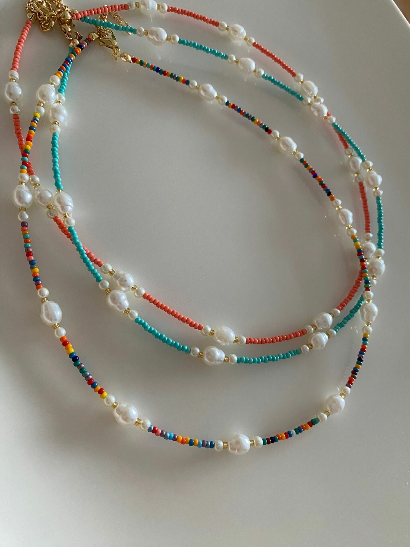 Color Bead Kolyeler