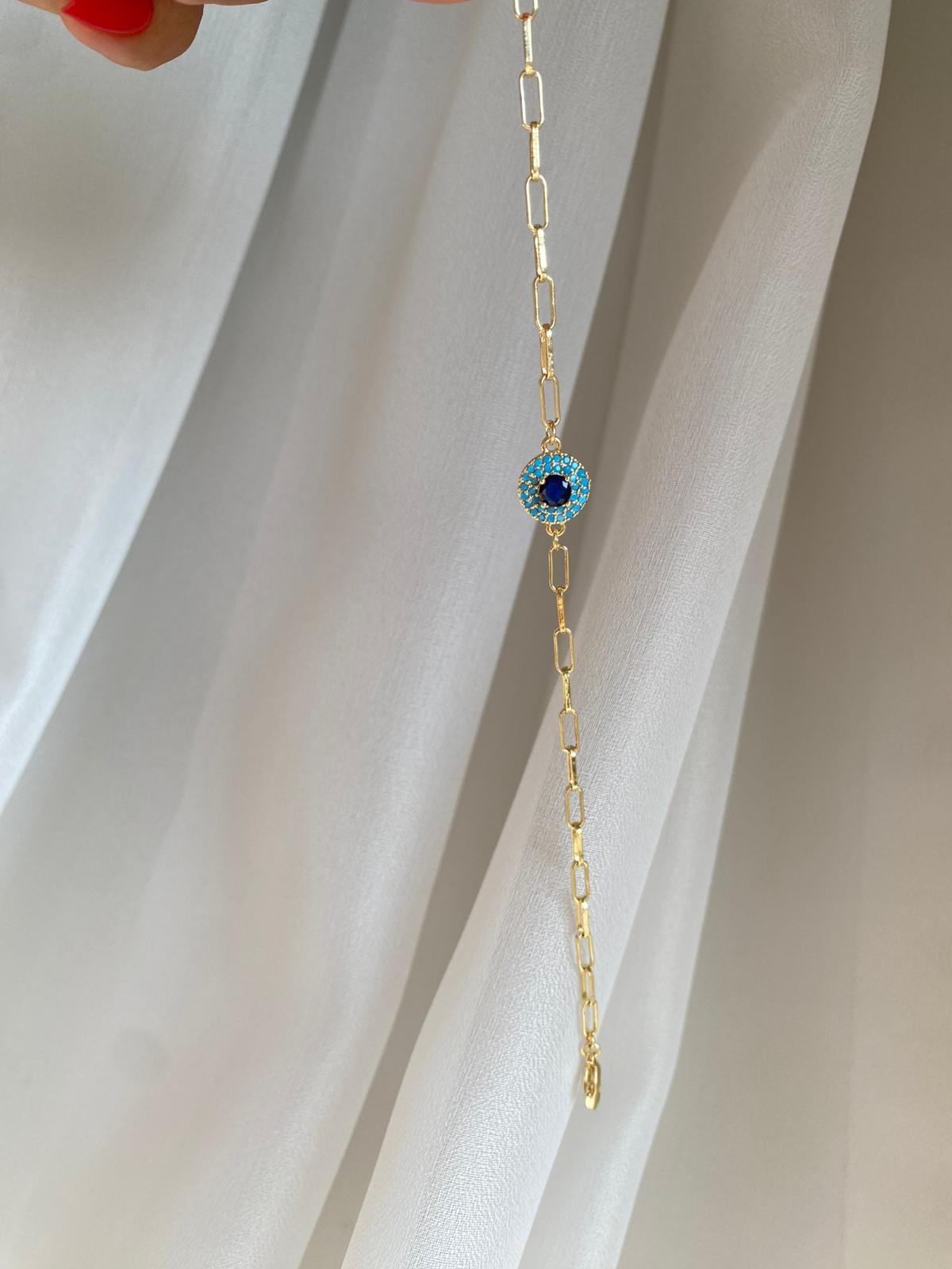 Blue shiny bileklik
