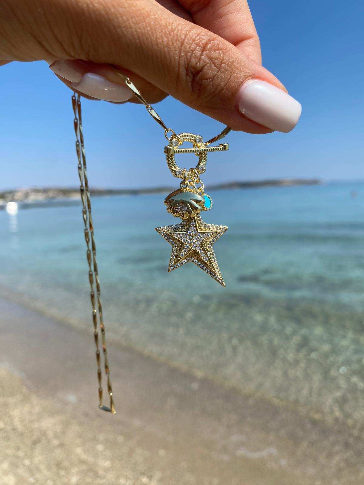 Star blue kolye