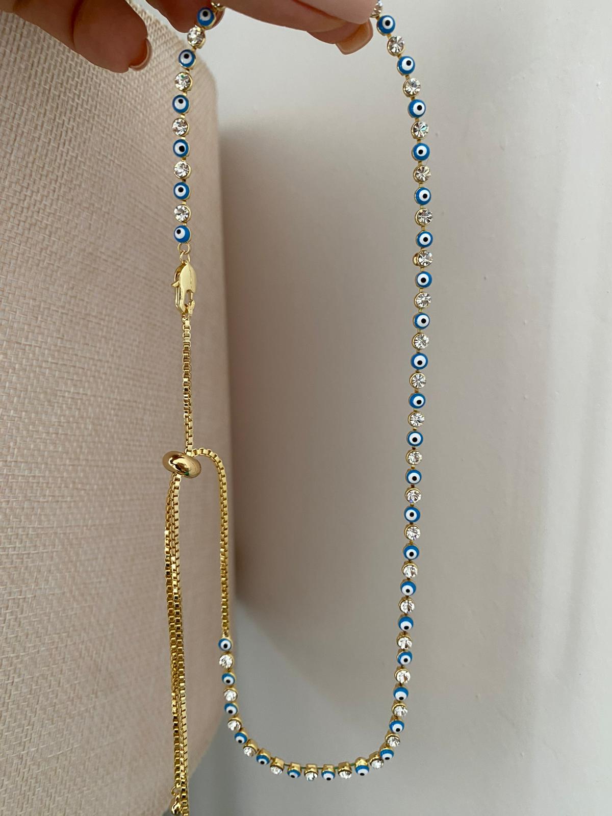Minimal nazar Asansörlü Choker
