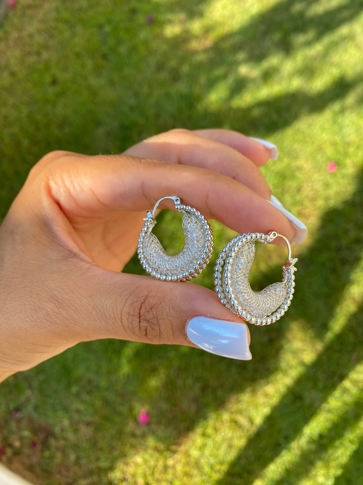 Loes silver küpe