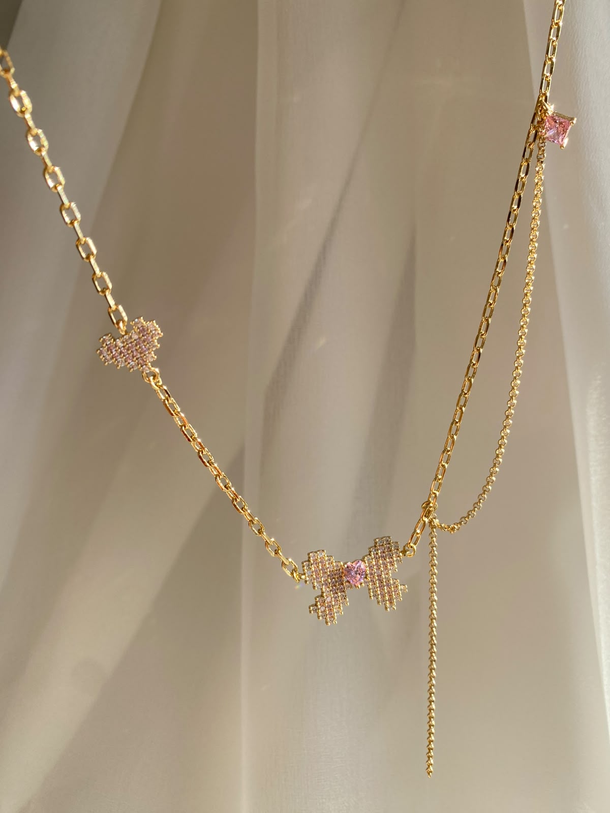 PINK BUTTERFLY kolye